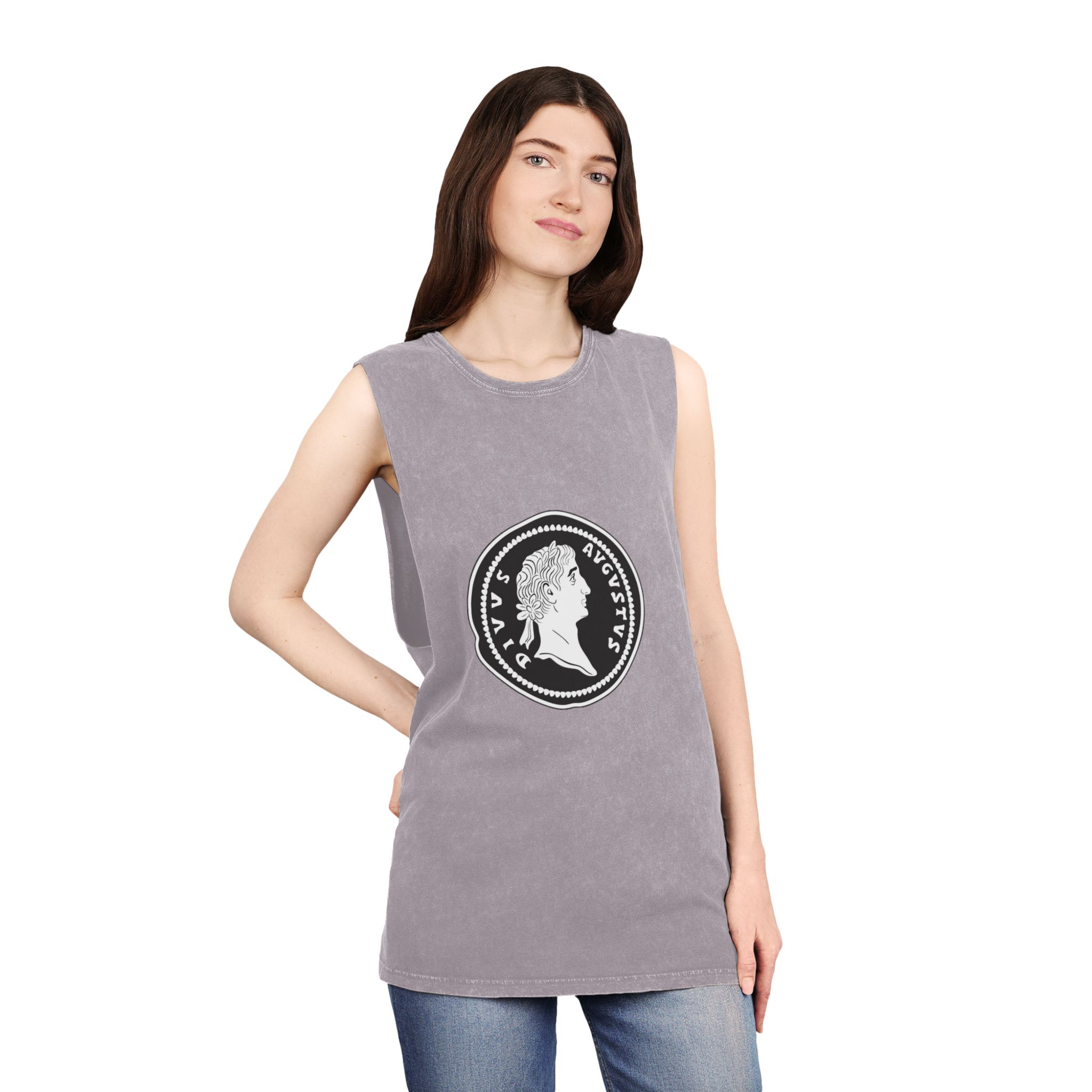 Historical Design E4E6D2 Unisex Stonewash Tank Top - Image 20