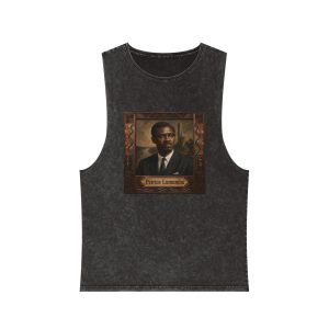 Patrice Lumumba Unisex Stonewash Tank Top