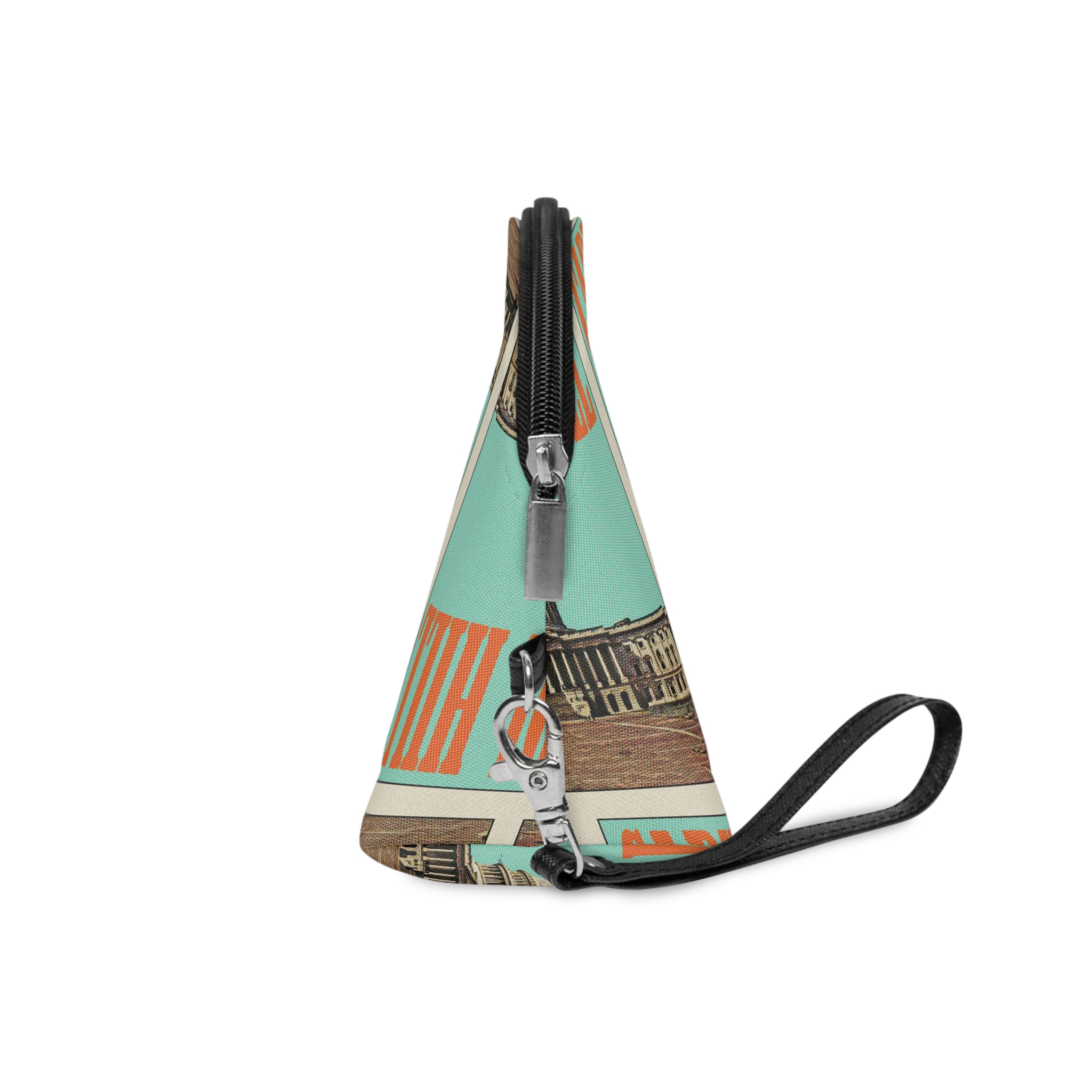 Capitol Hill Retro Travel Poster Makeup Bag - Image 3