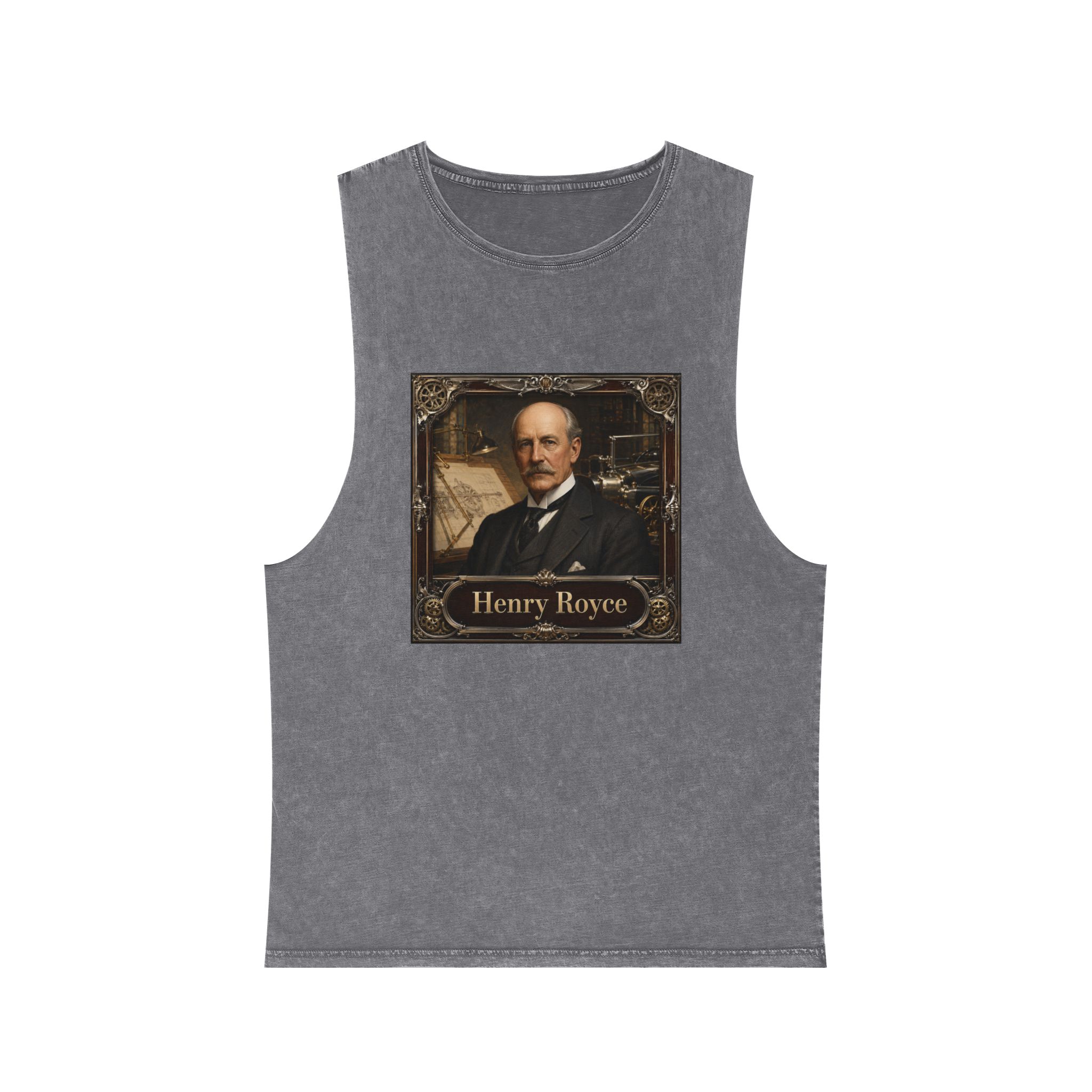 Henry Royce Unisex Stonewash Tank Top - Image 9