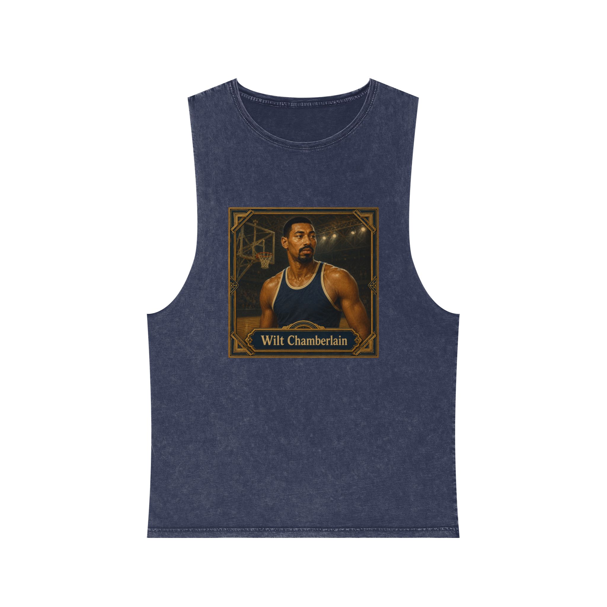 Wilt Chamberlain Unisex Stonewash Tank Top - Image 13