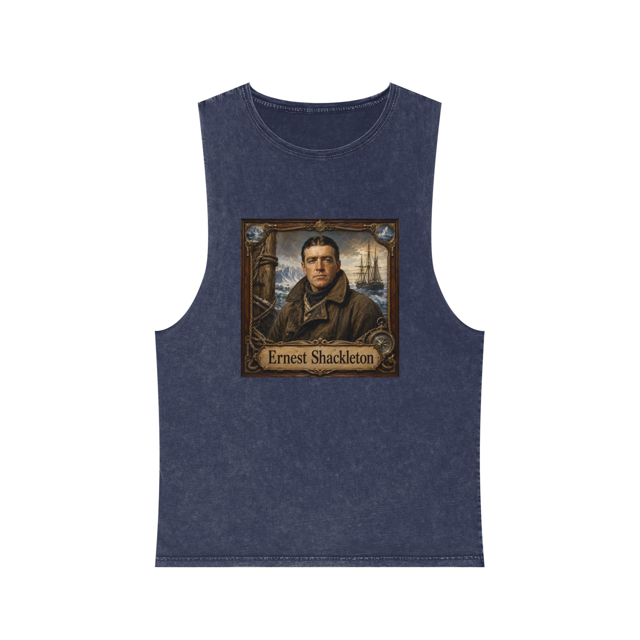 Ernest Shackleton Unisex Stonewash Tank Top - Image 13