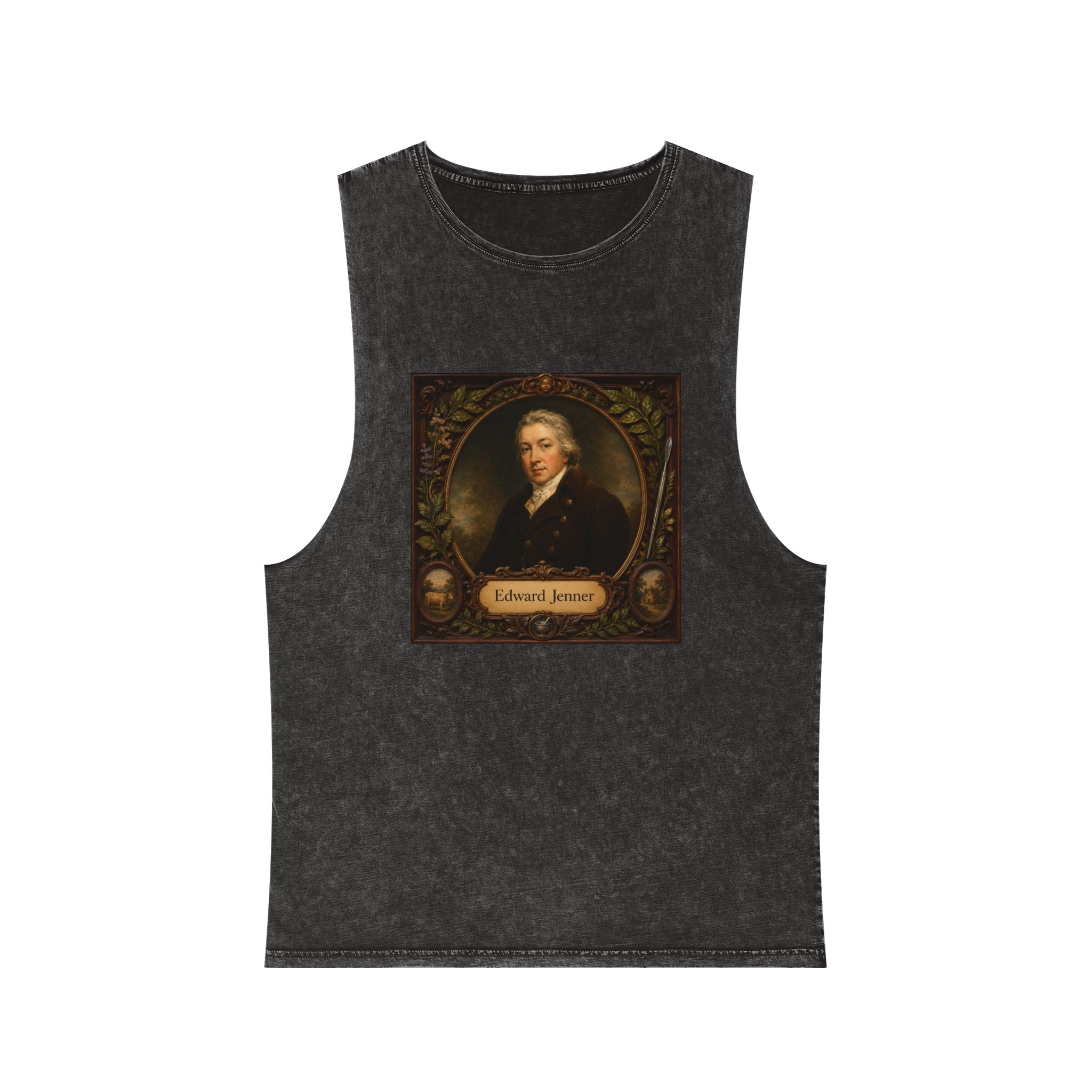 Edward Jenner Unisex Stonewash Tank Top