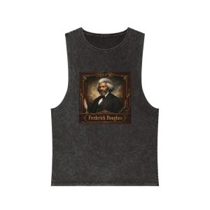 Frederick Douglass Unisex Stonewash Tank Top