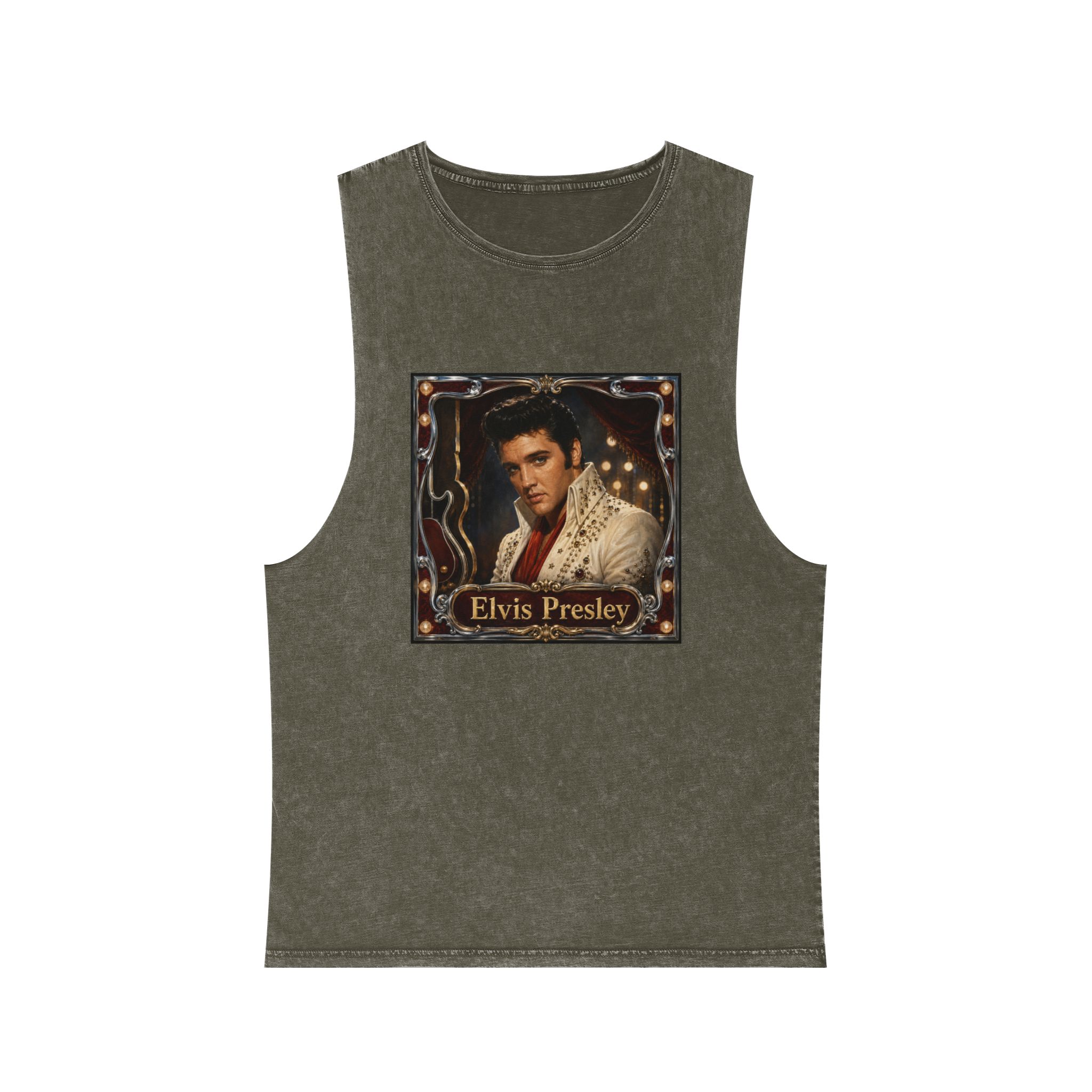 Elvis Presley Unisex Stonewash Tank Top - Image 5