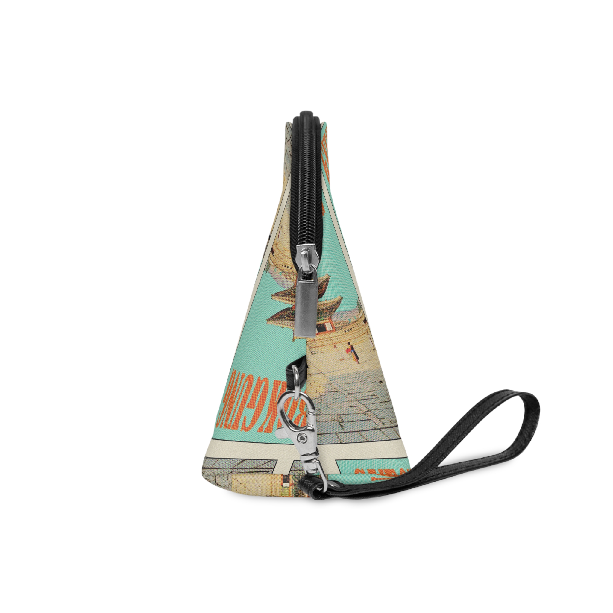 Gyeongbokgung Retro Travel Poster (1) Makeup Bag - Image 3