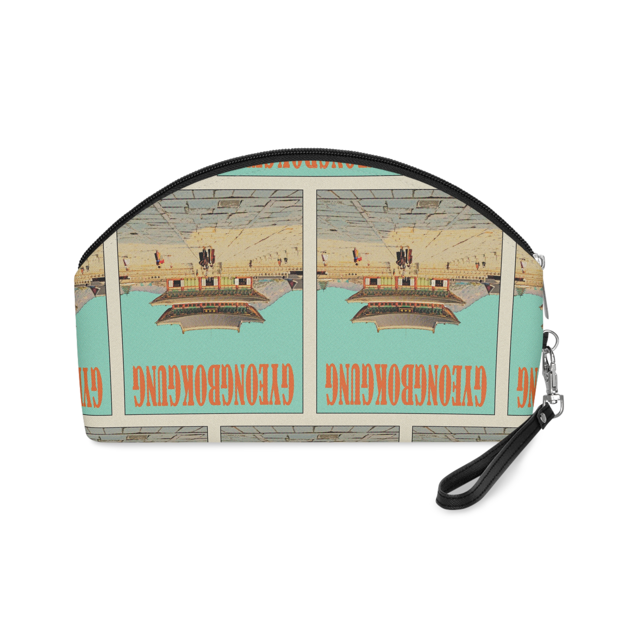 Gyeongbokgung Retro Travel Poster (1) Makeup Bag - Image 2