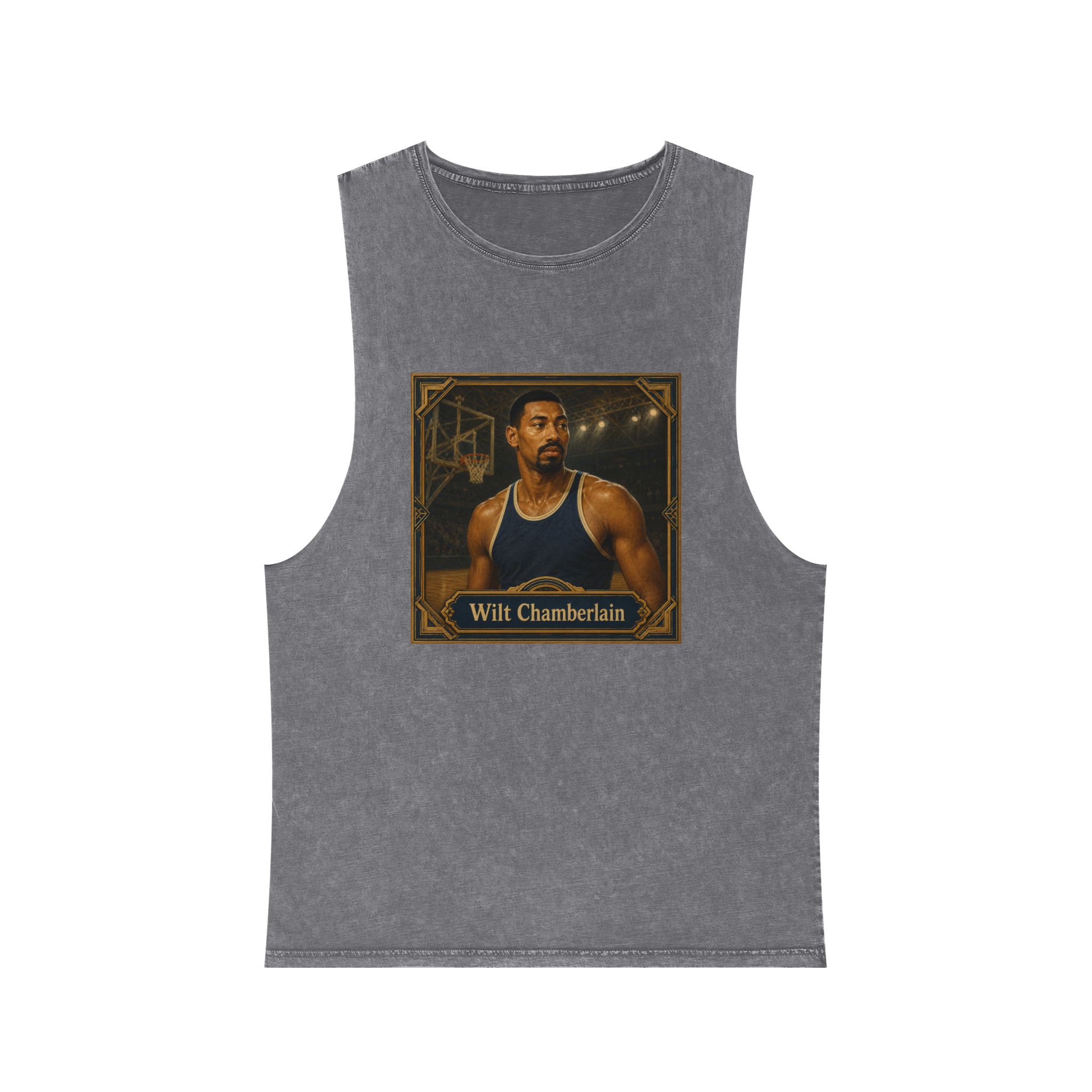 Wilt Chamberlain Unisex Stonewash Tank Top - Image 9