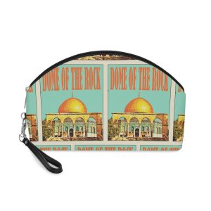 Dome Rock Retro Travel Poster Makeup Bag