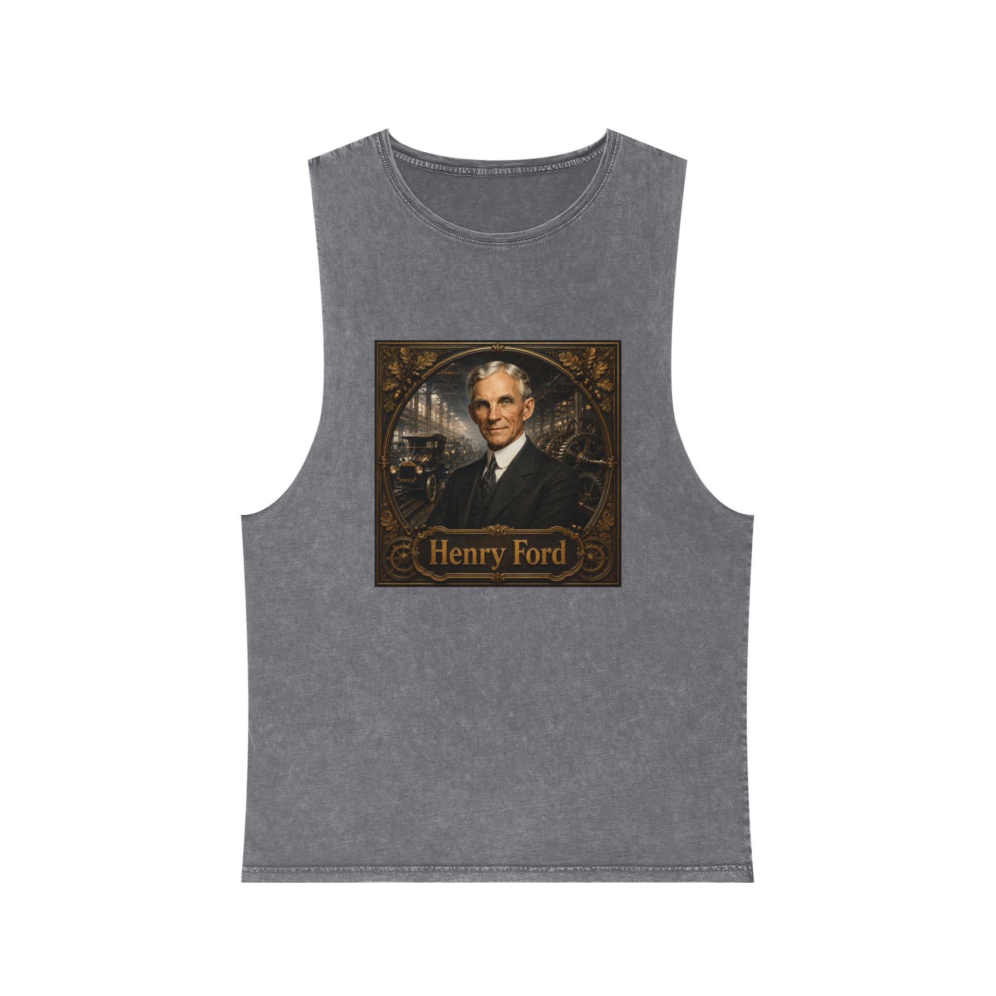 Henry Ford Unisex Stonewash Tank Top - Image 9