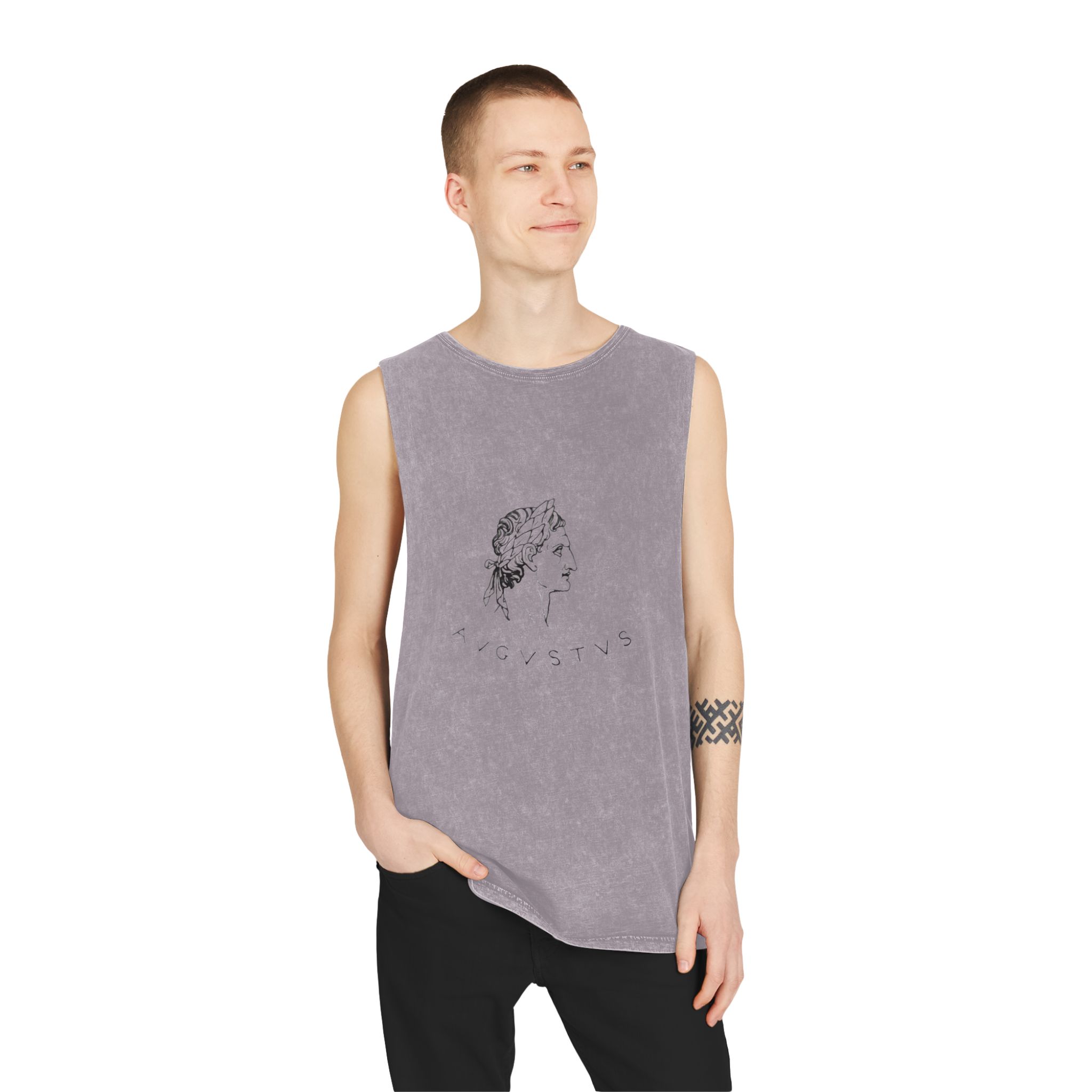 Augustus Unisex Stonewash Tank Top - Image 19
