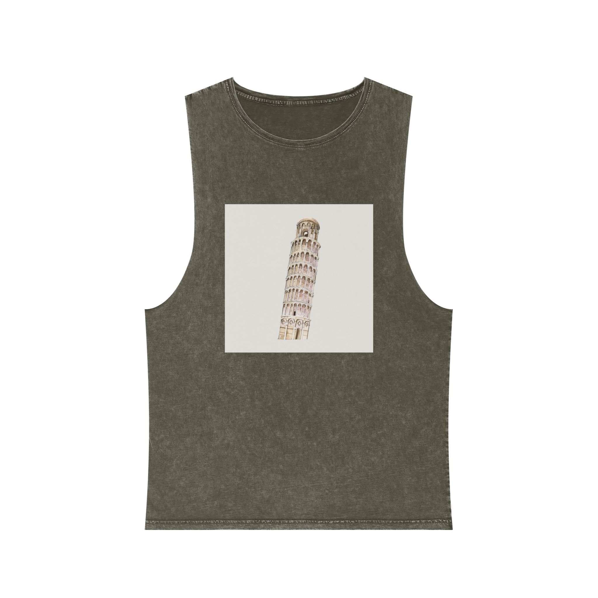Historical Design E34AA7 Unisex Stonewash Tank Top - Image 5