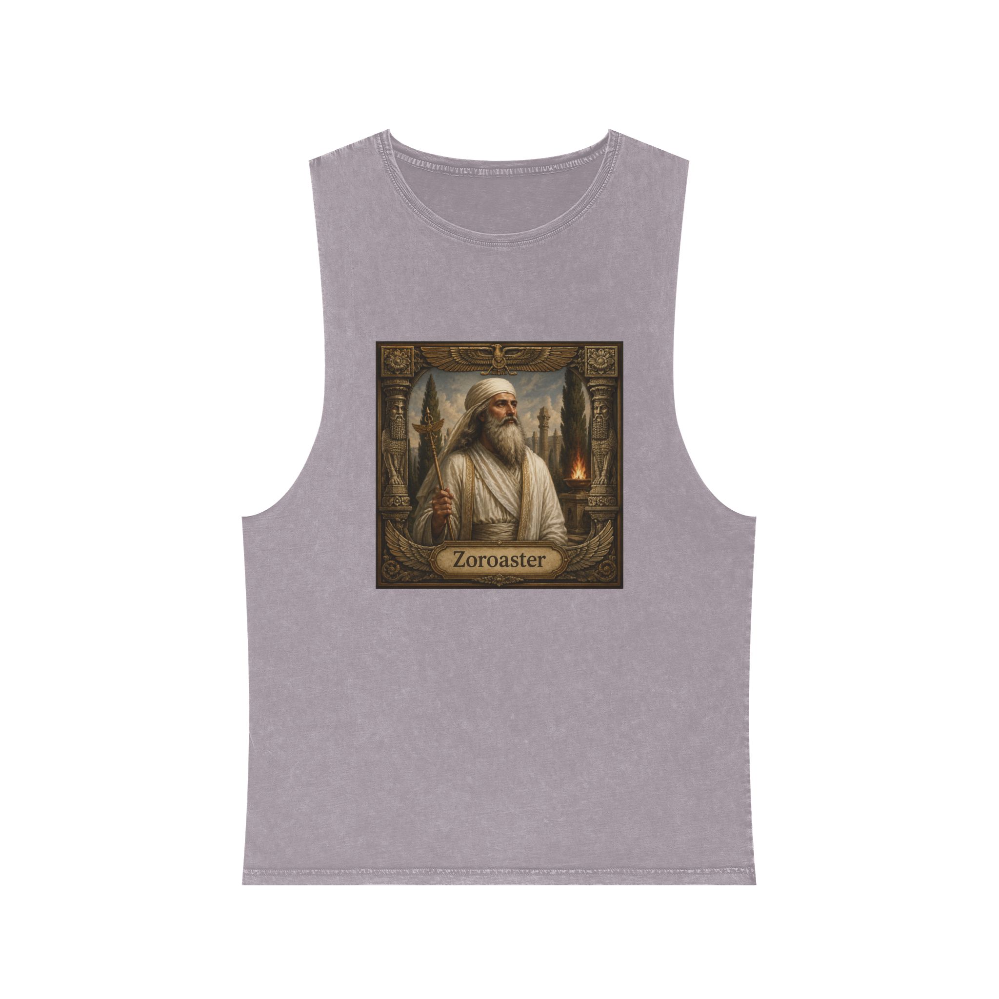 Zoroaster Unisex Stonewash Tank Top - Image 17