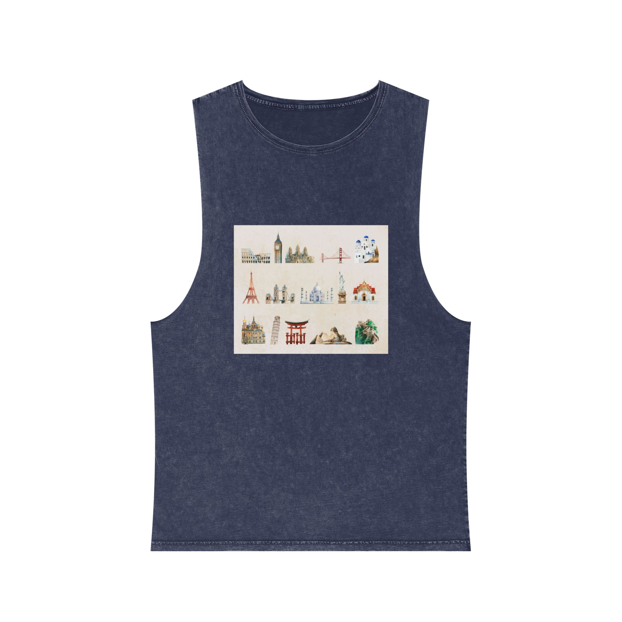Historical Design 433673 Unisex Stonewash Tank Top - Image 13