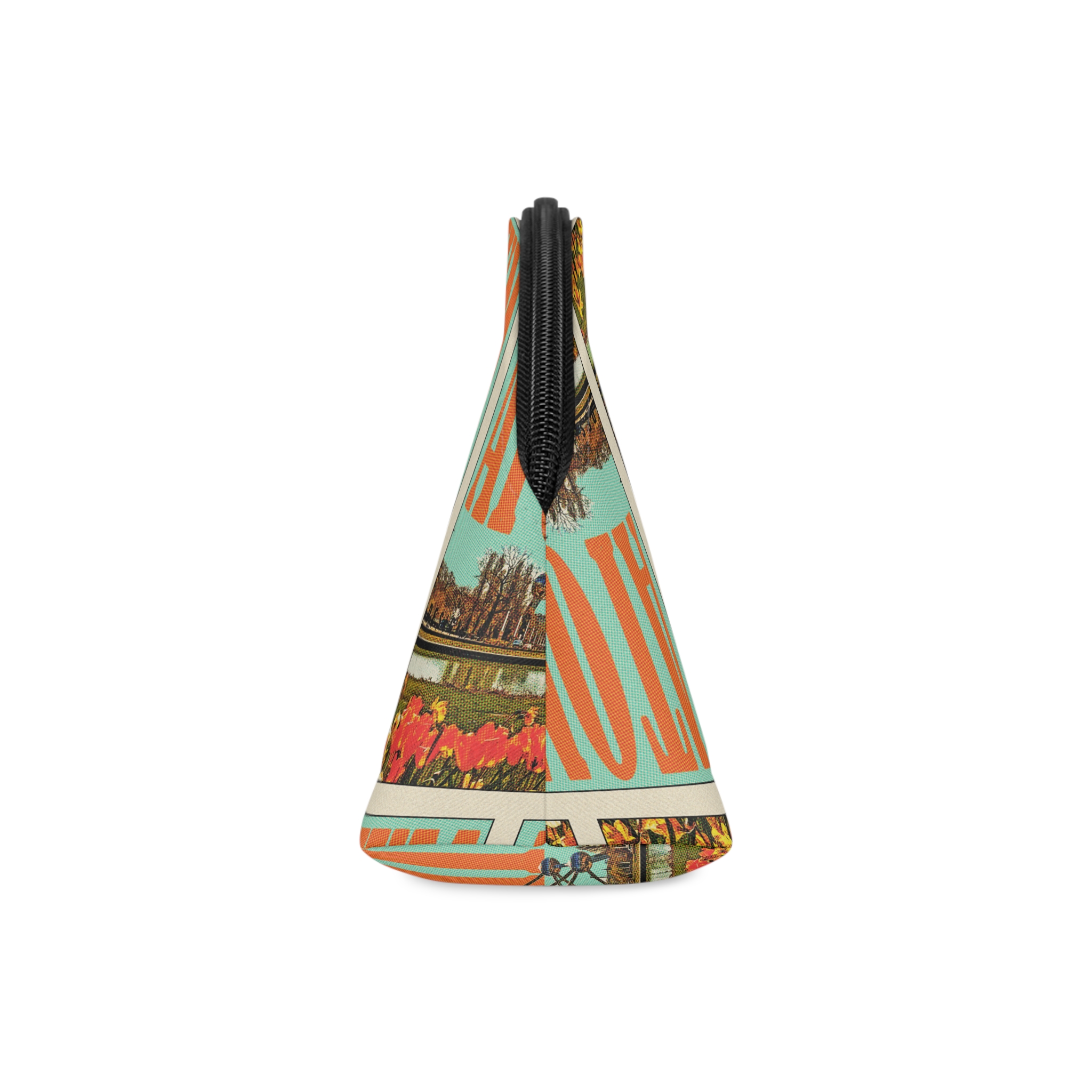 Atomium Retro Travel Poster Makeup Bag - Image 4