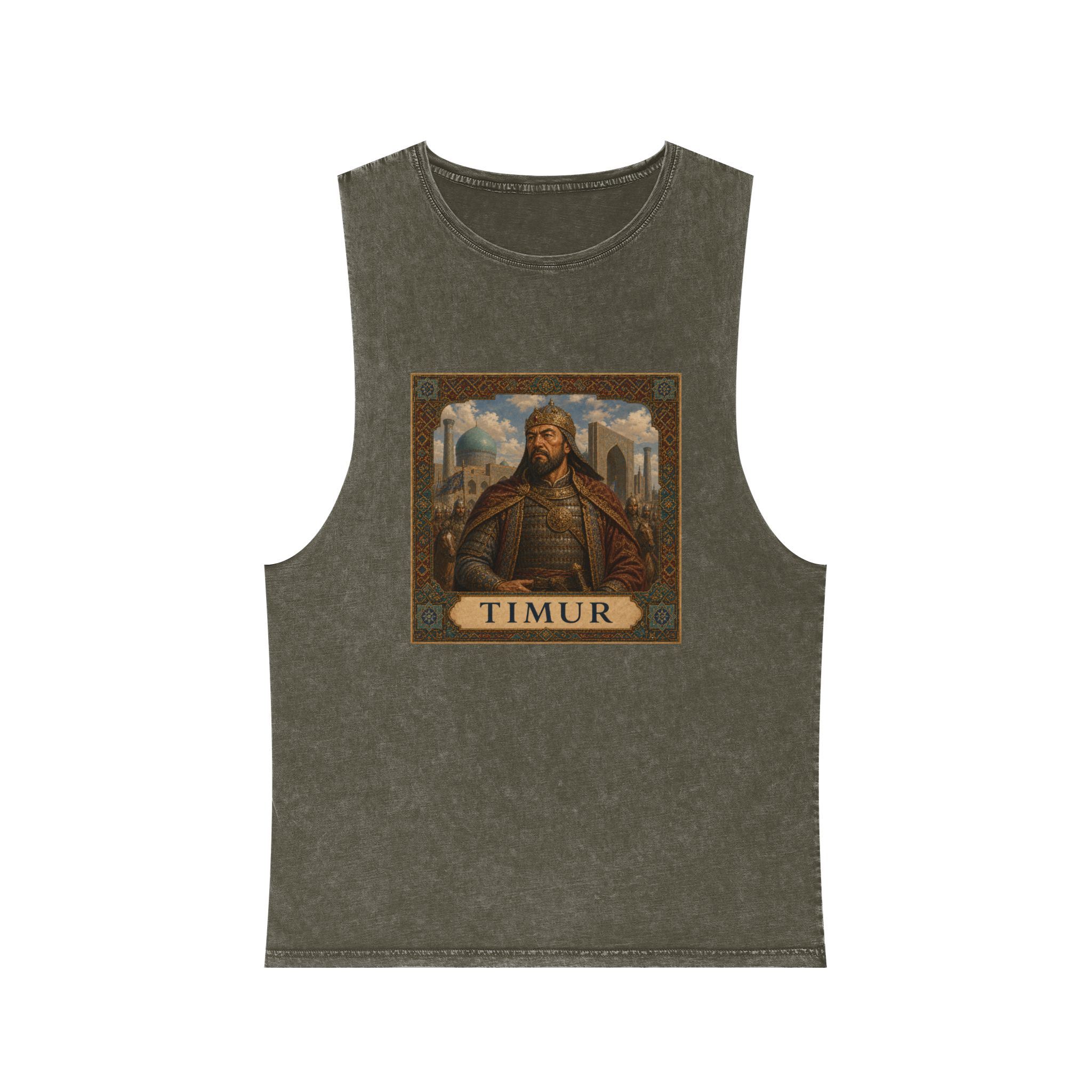 Timur Unisex Stonewash Tank Top - Image 5