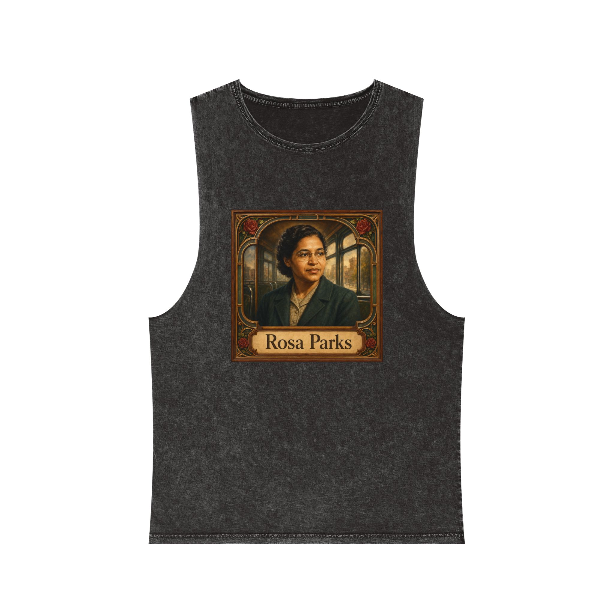 Rosa Parks Unisex Stonewash Tank Top