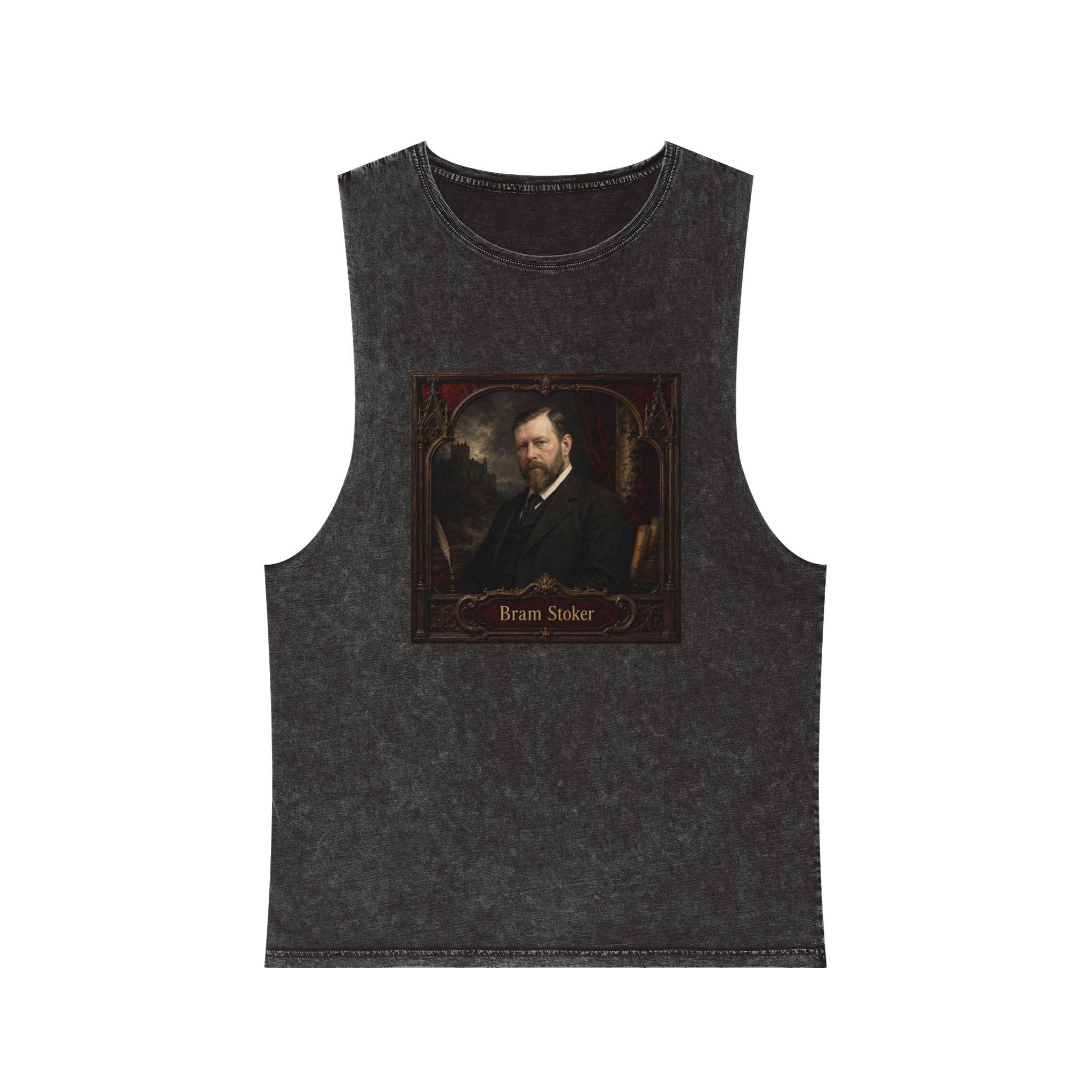 Bram Stoker Unisex Stonewash Tank Top