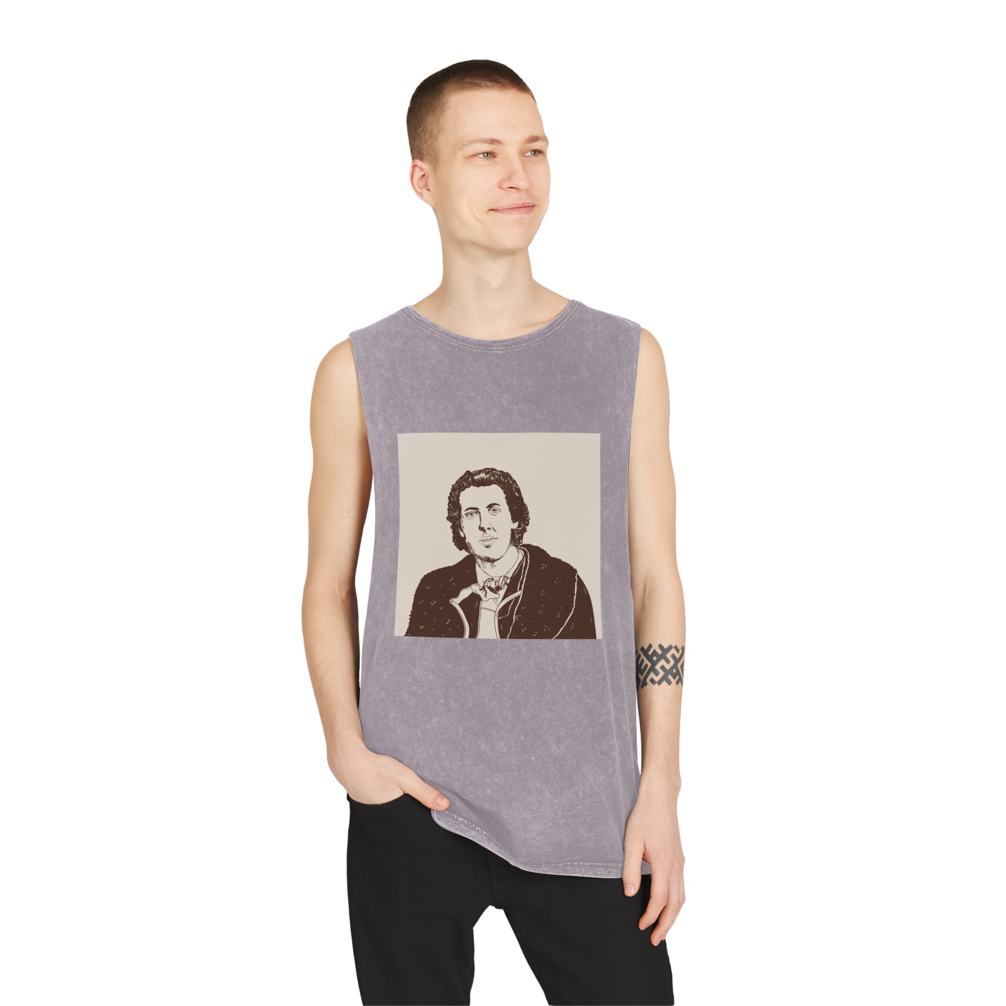 Historical Design 3EDFE4 Unisex Stonewash Tank Top - Image 19