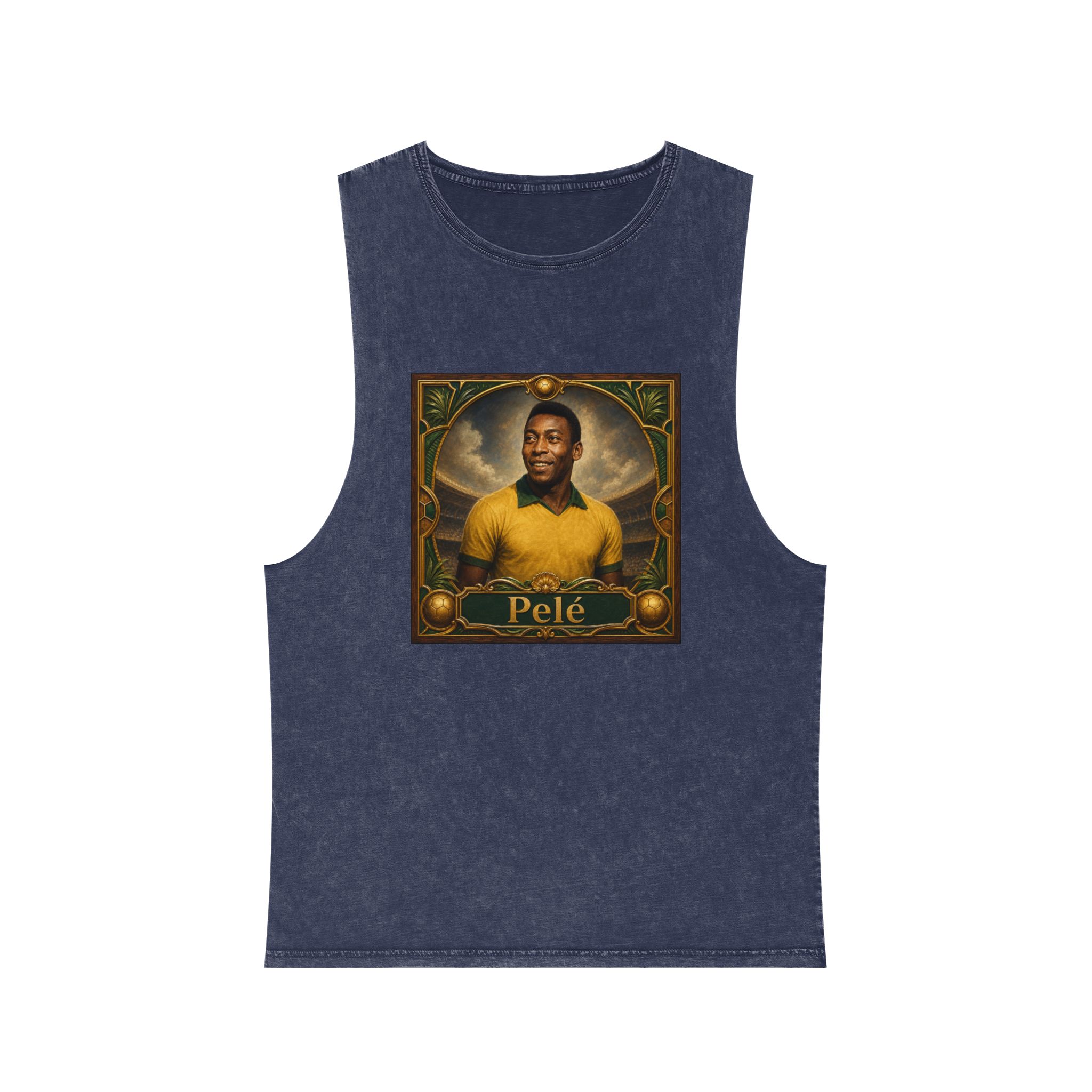Pele Unisex Stonewash Tank Top - Image 13