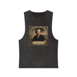 Golda Meir Unisex Stonewash Tank Top