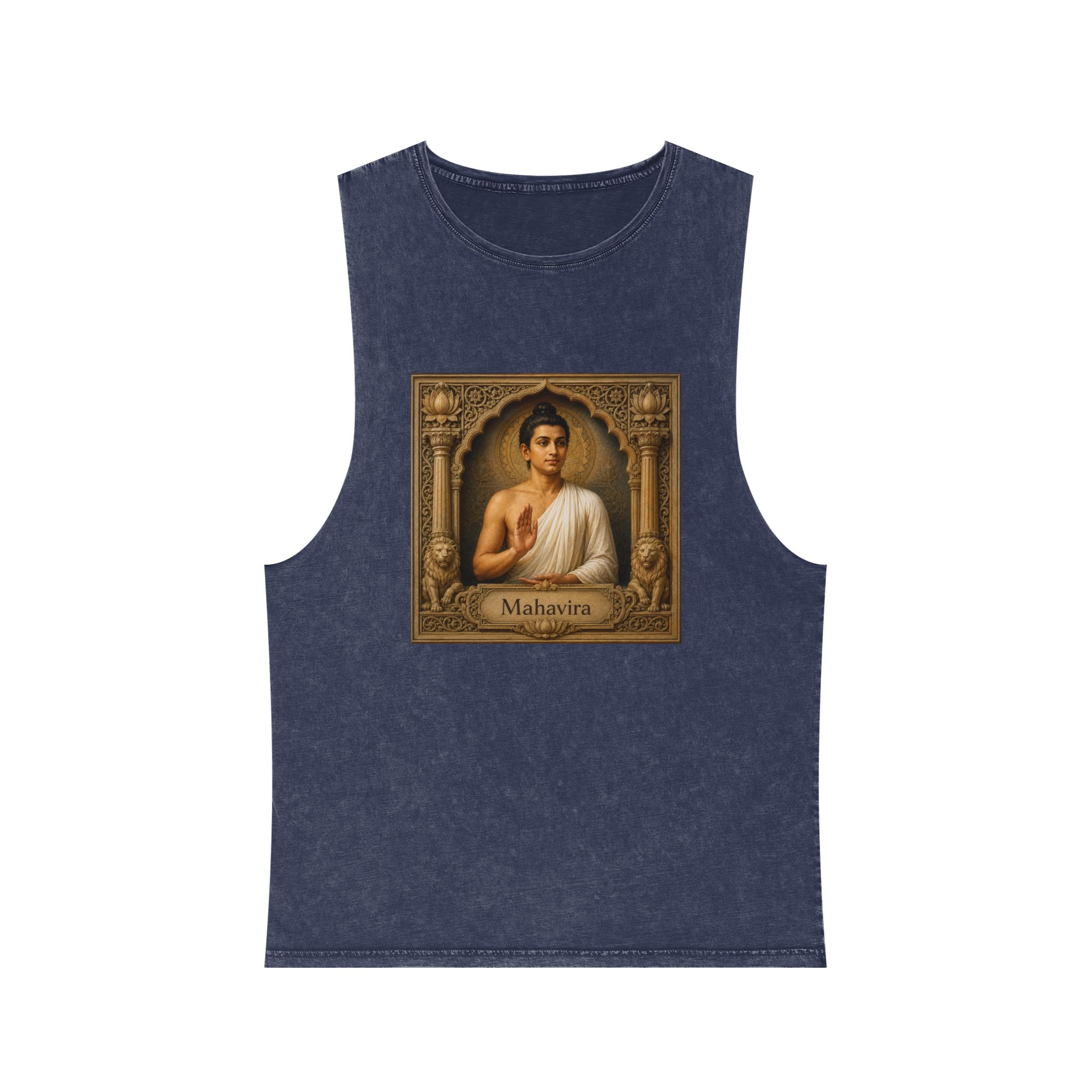 Mahavira Unisex Stonewash Tank Top - Image 13