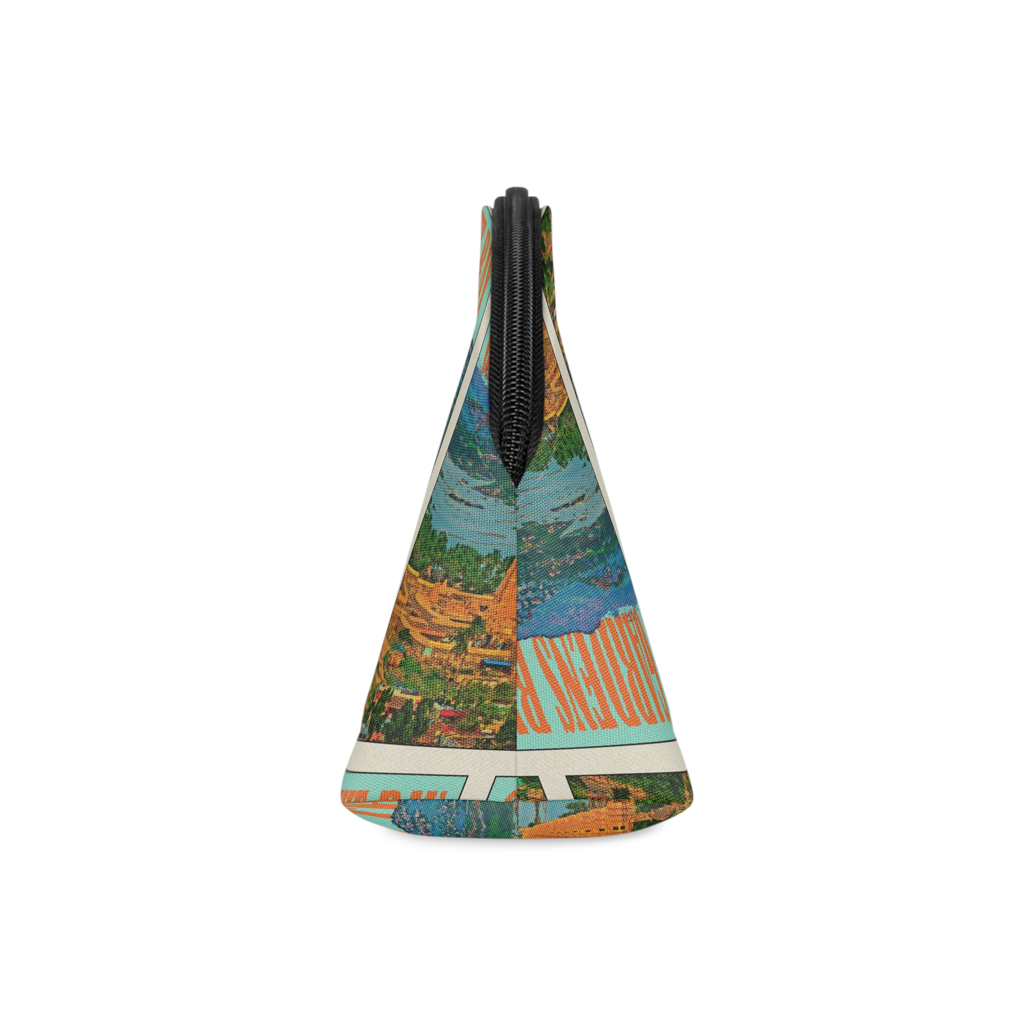 Gardens By Bay Retro Travel Poster (2) Makeup Bag - Image 4