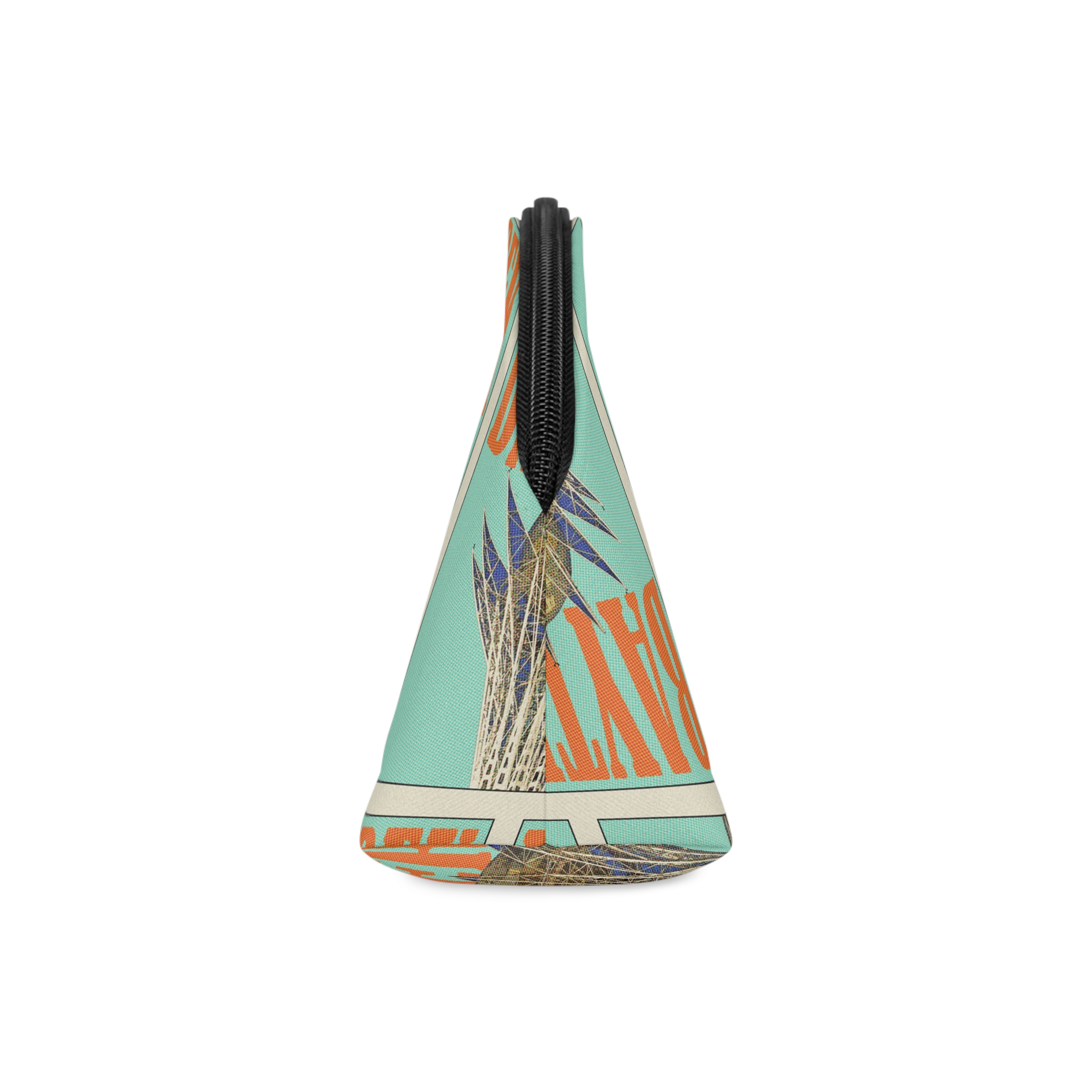 Bayterek Retro Travel Poster Makeup Bag - Image 4