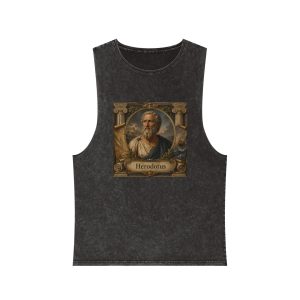 Herodotus Unisex Stonewash Tank Top