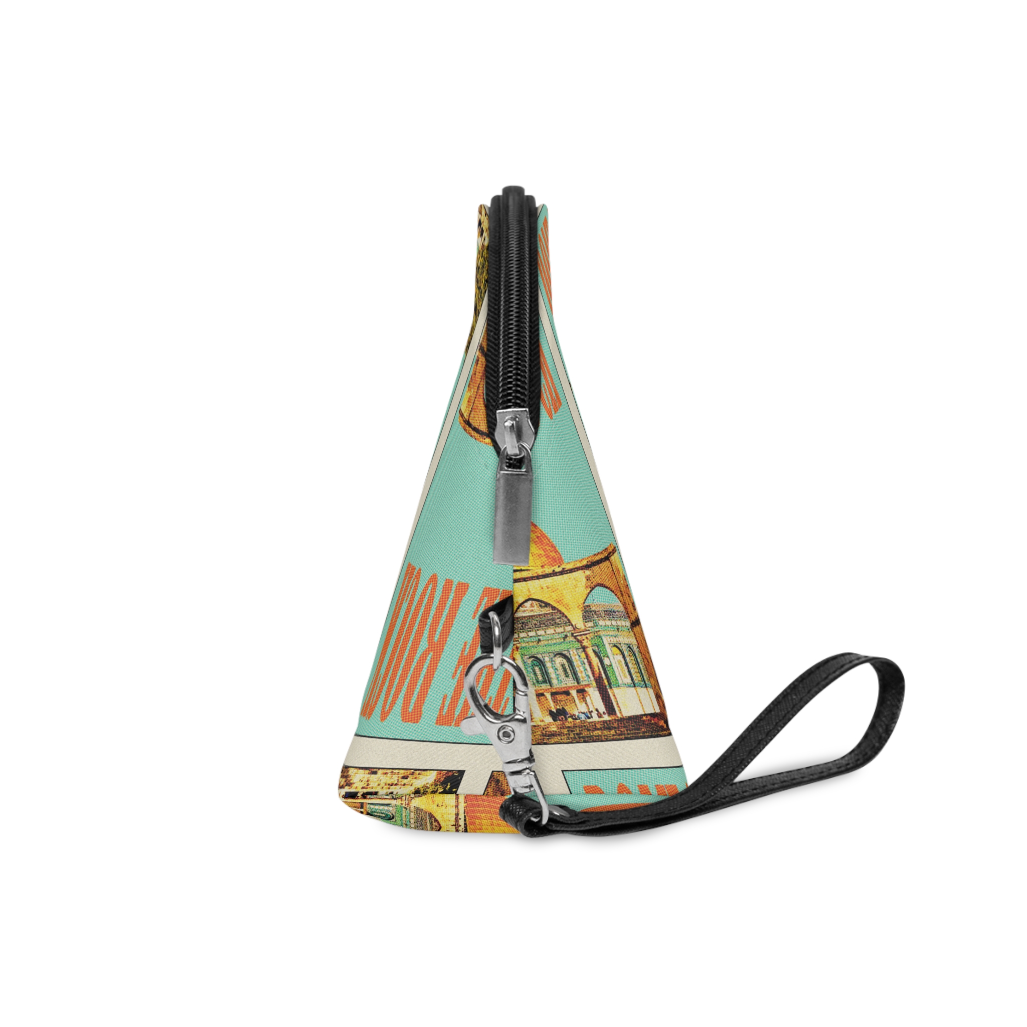 Dome Rock Retro Travel Poster Makeup Bag - Image 3