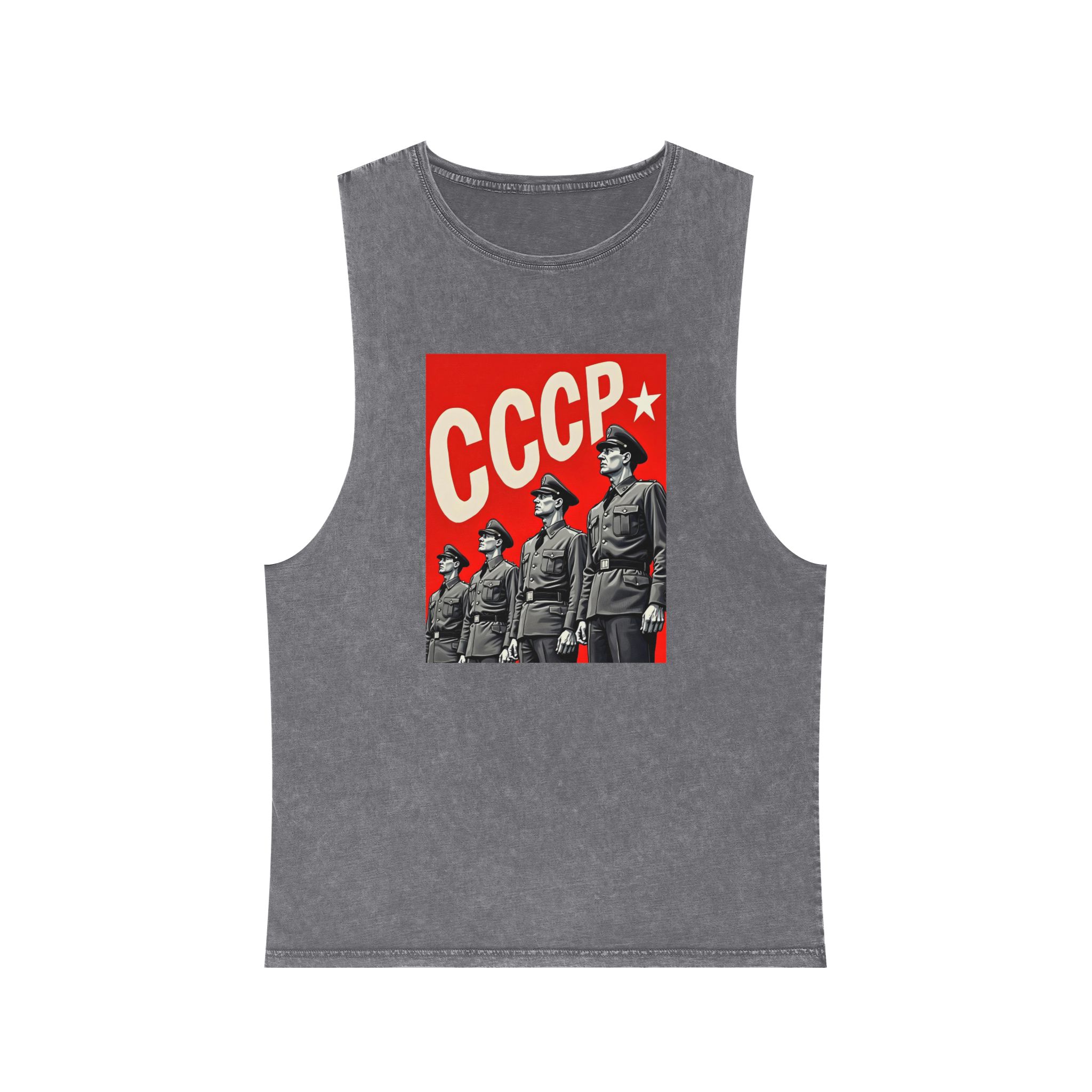 Cccp 1 Unisex Stonewash Tank Top - Image 9