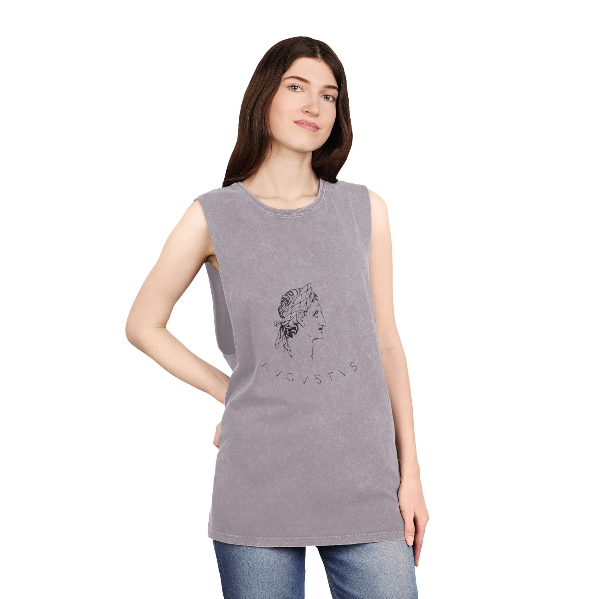 Augustus Unisex Stonewash Tank Top - Image 20