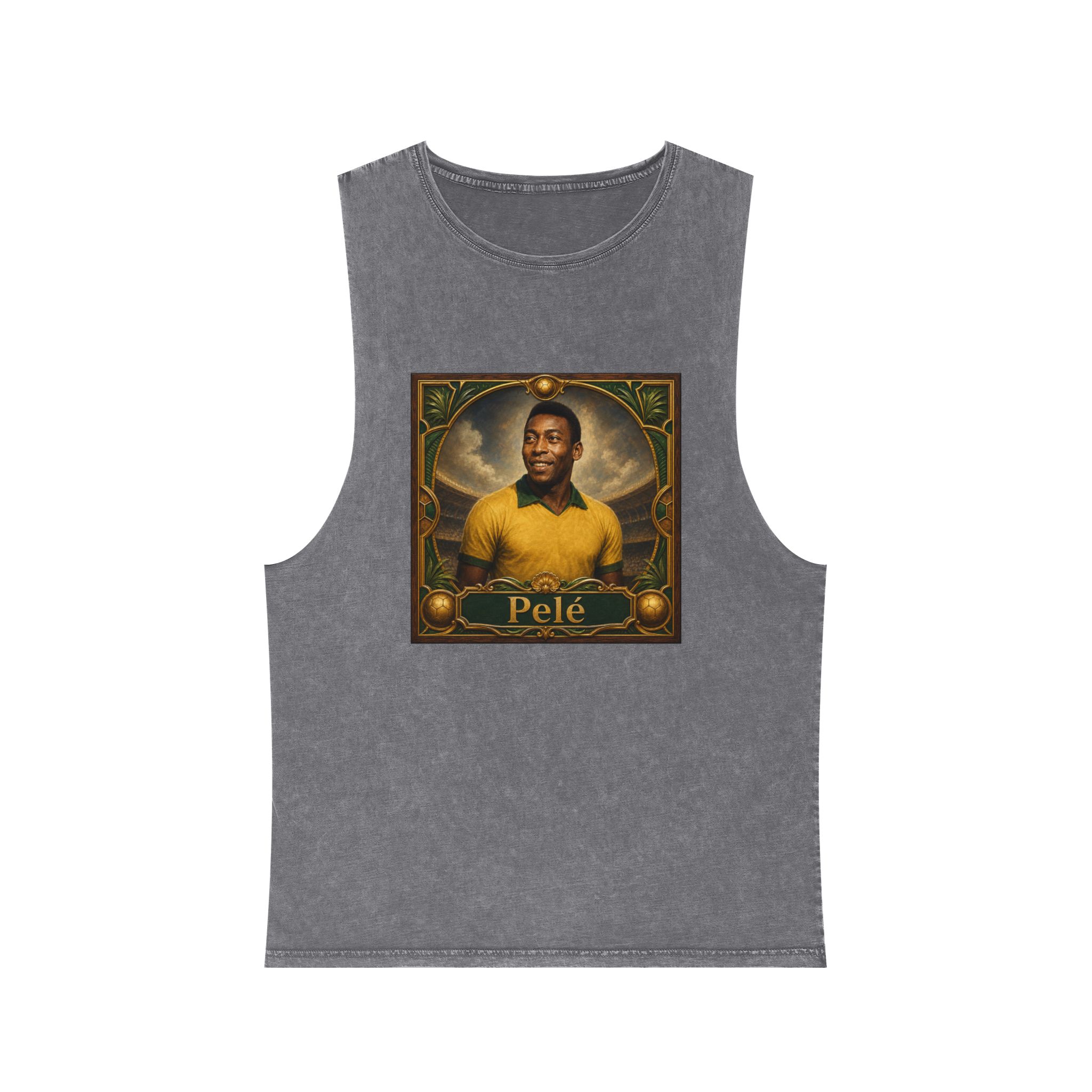 Pele Unisex Stonewash Tank Top - Image 9