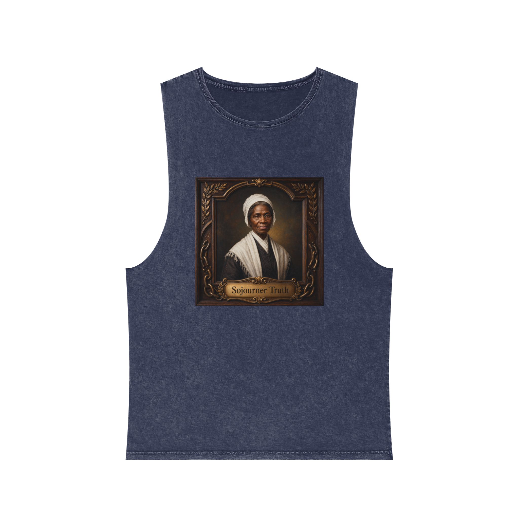 Sojourner Truth Unisex Stonewash Tank Top - Image 13