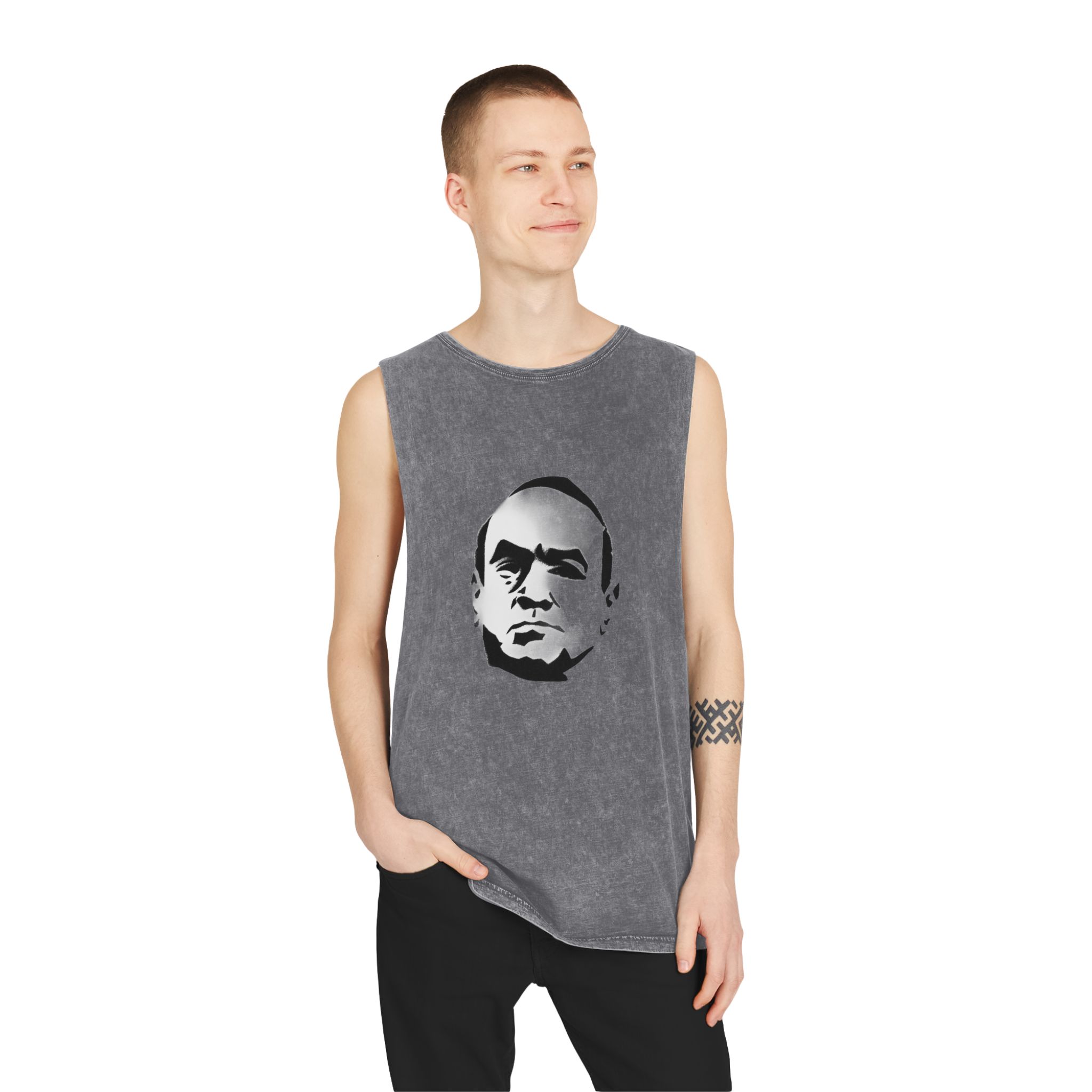 Al Capone V1 Unisex Stonewash Tank Top - Image 11