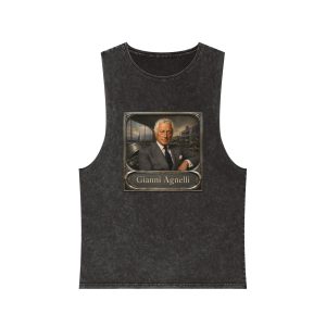Gianni Agnelli Unisex Stonewash Tank Top