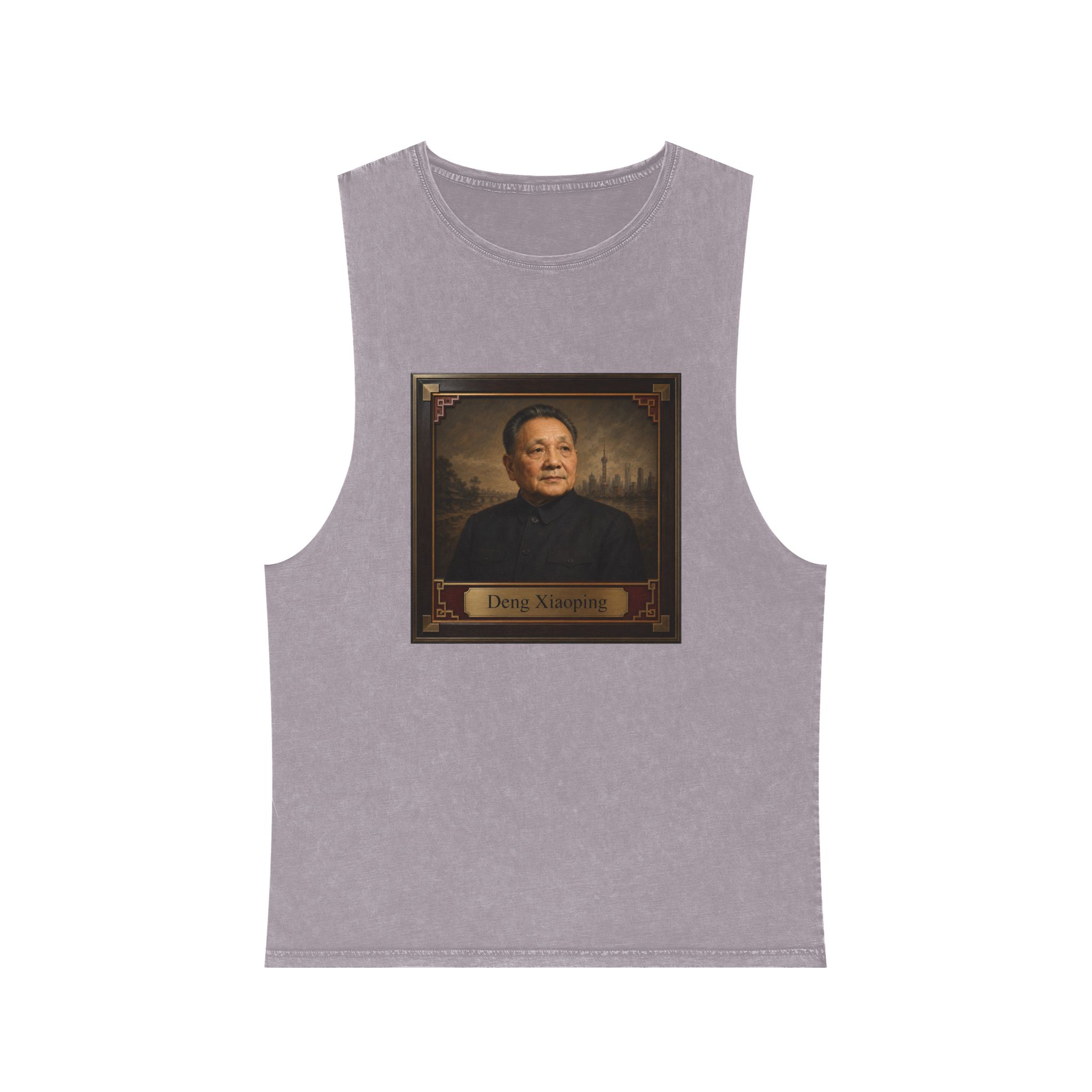 Deng Xiaoping Unisex Stonewash Tank Top - Image 17