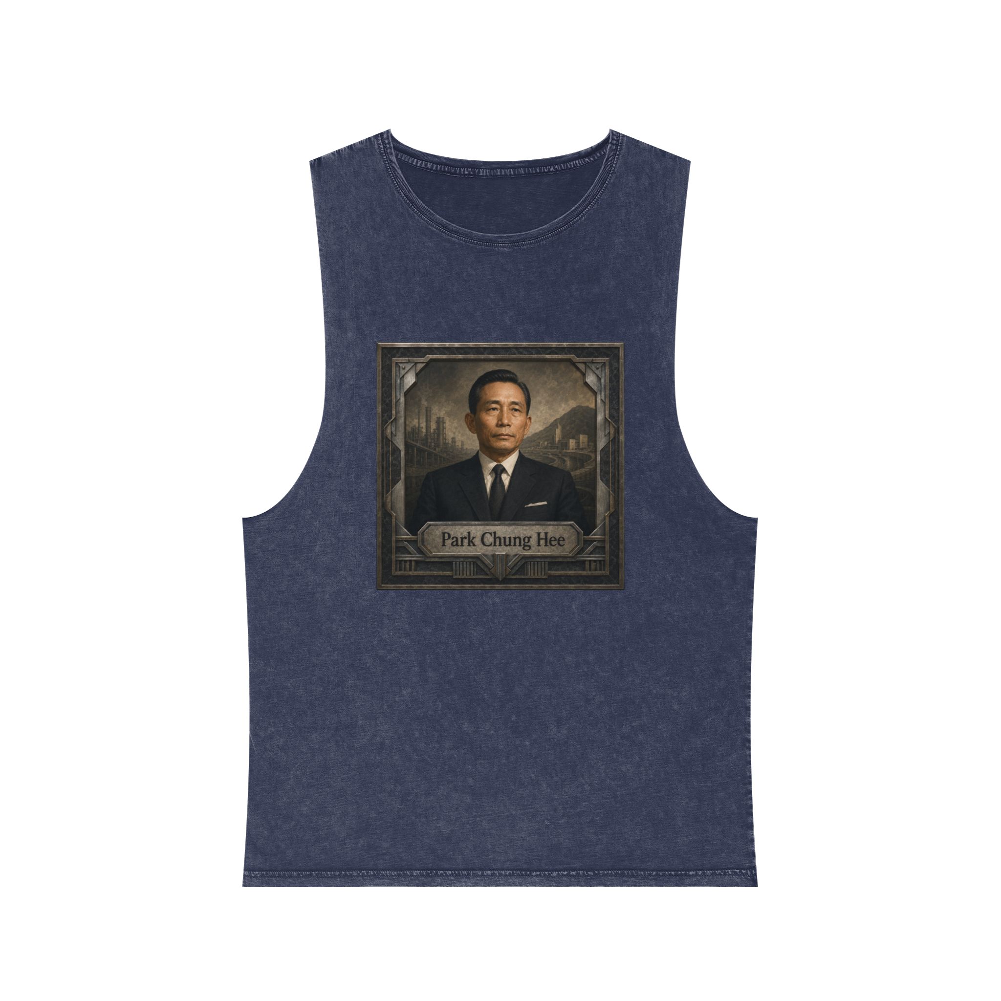 Park Chung Hee Unisex Stonewash Tank Top - Image 13