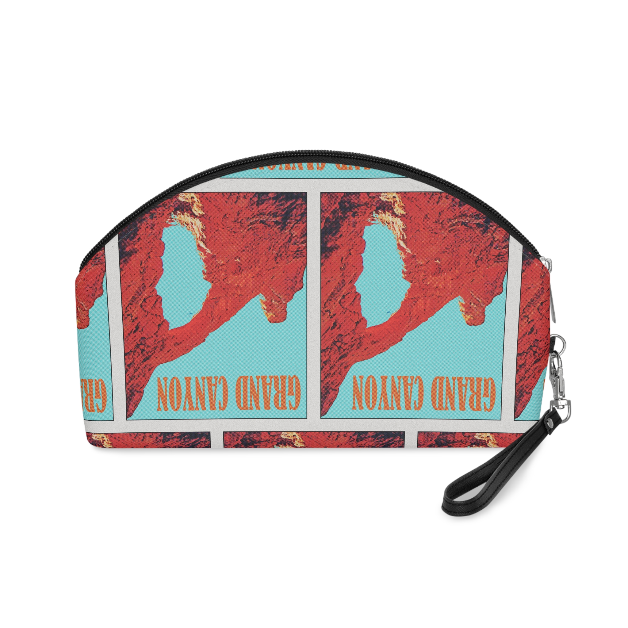 Grand Canyon Retro Travel Poster (1) Makeup Bag - Image 2