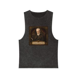 George Bernard Shaw Unisex Stonewash Tank Top