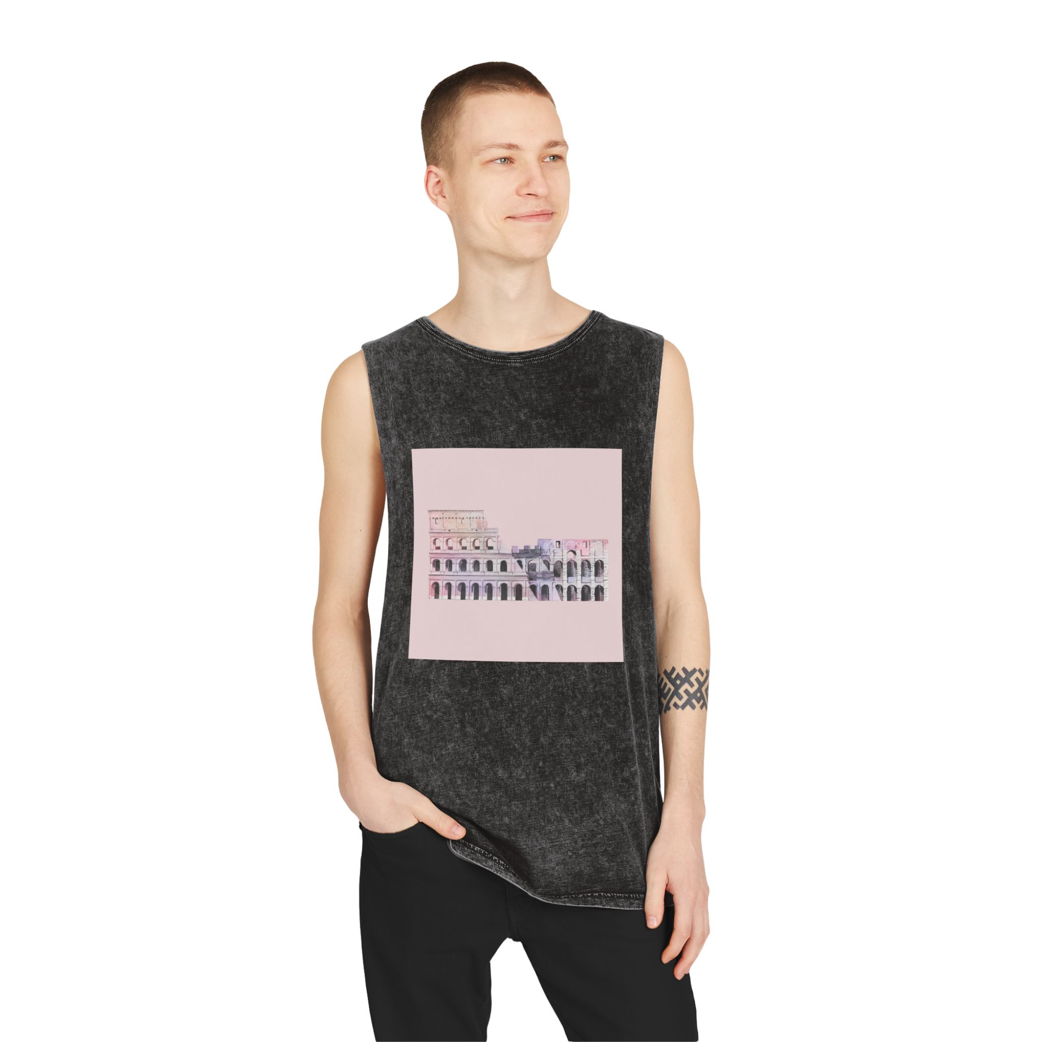 Historical Design 433677 Unisex Stonewash Tank Top - Image 3