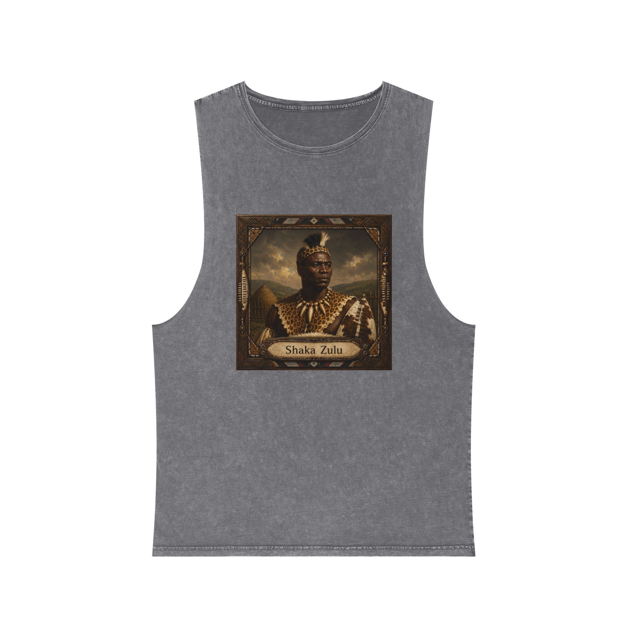 Shaka Zulu Unisex Stonewash Tank Top - Image 9