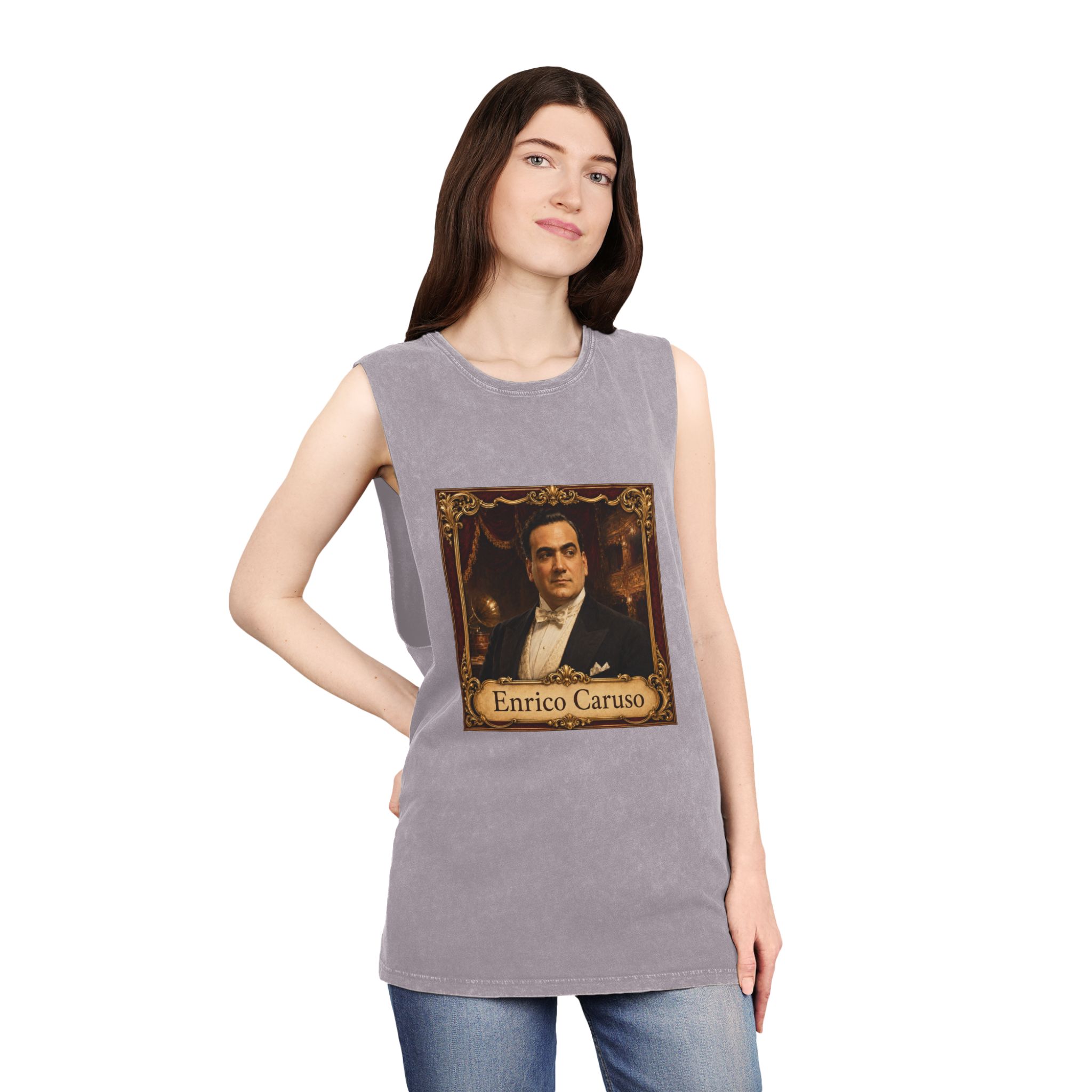 Enrico Caruso Unisex Stonewash Tank Top - Image 20
