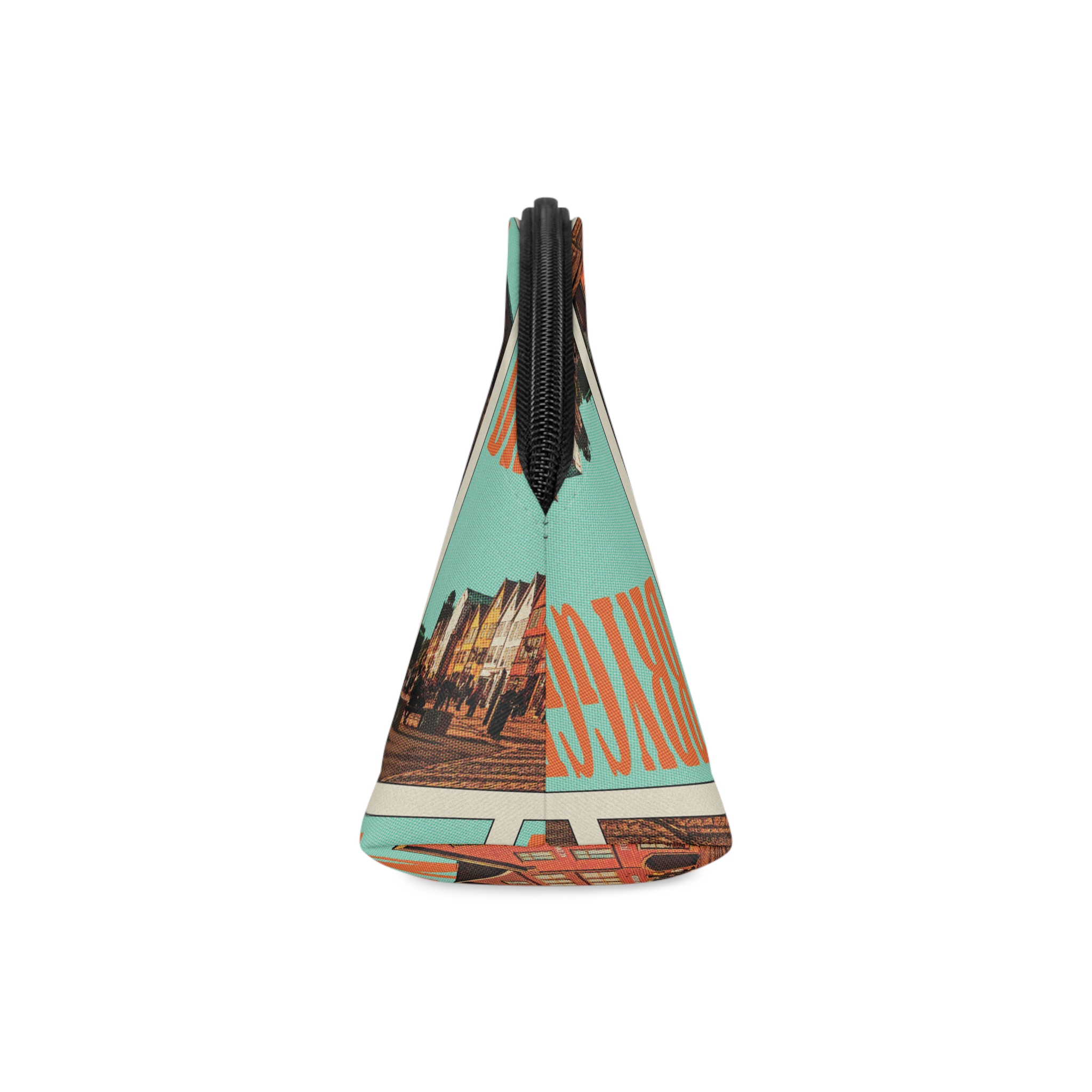 Bryggen Retro Travel Poster Makeup Bag - Image 4