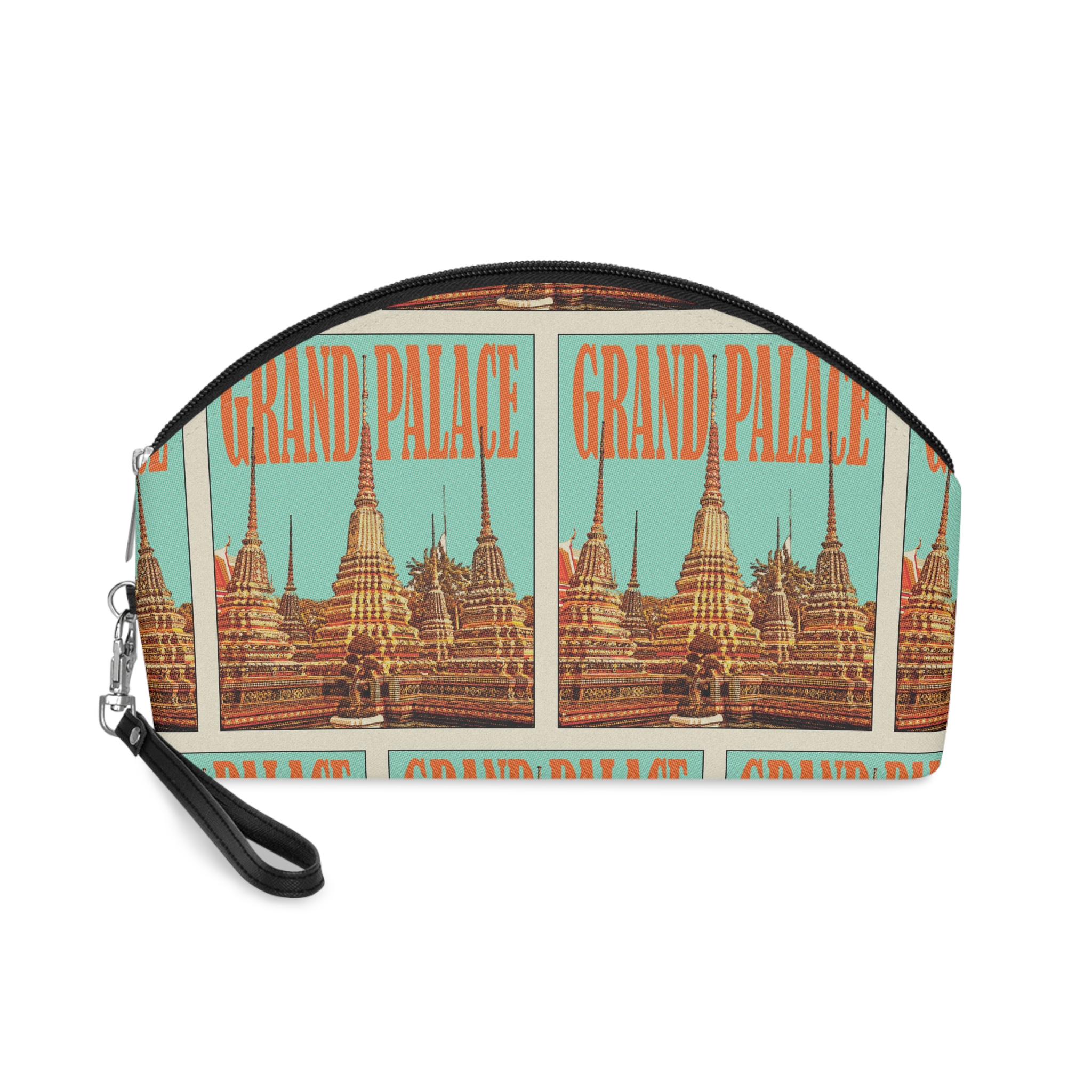 Grand Palace Retro Travel Poster Makeup Bag