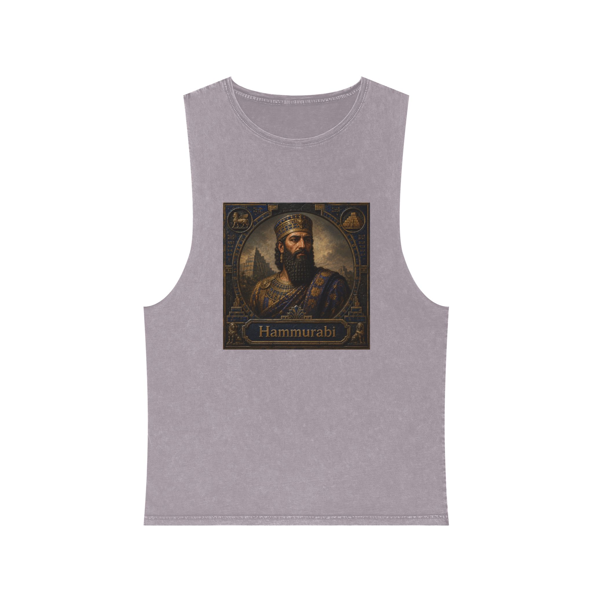 Hammurabi Unisex Stonewash Tank Top - Image 17