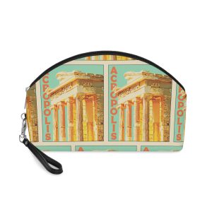 Acropolis Retro Travel Poster Makeup Bag
