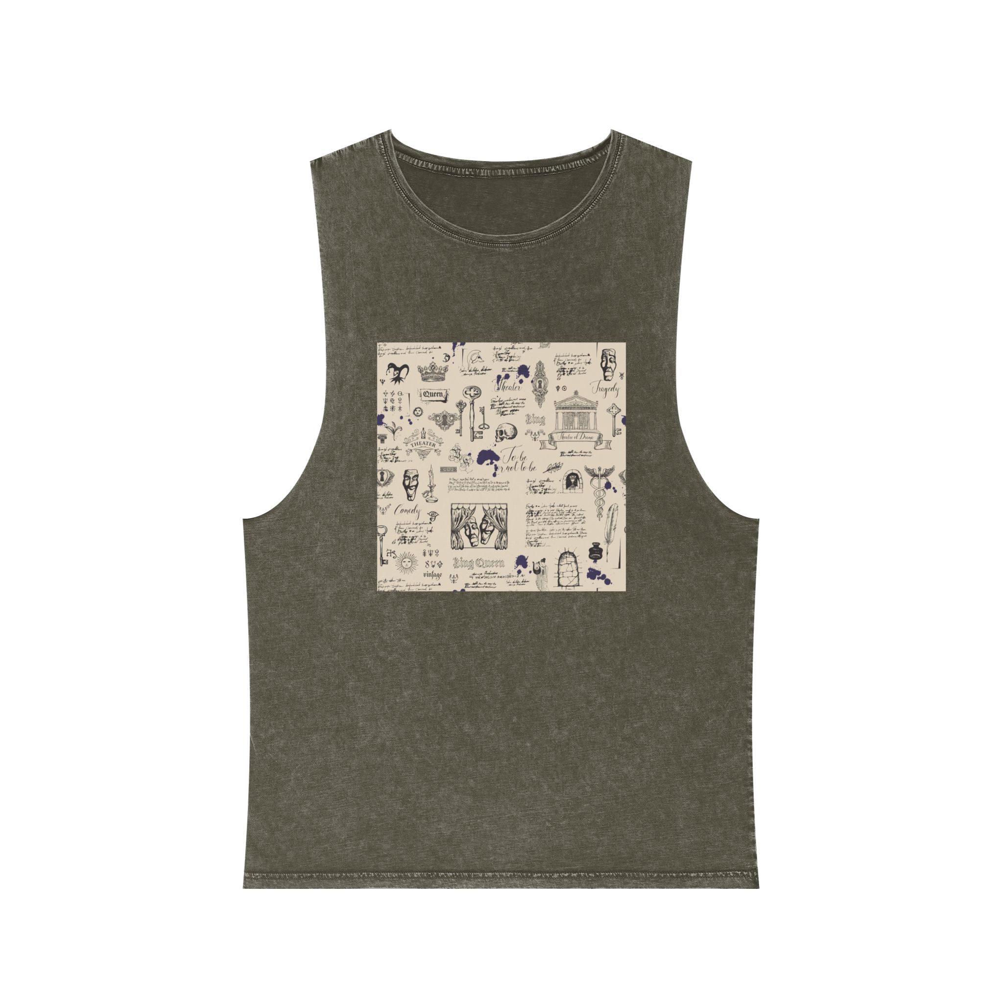 Theater 001 Unisex Stonewash Tank Top - Image 5