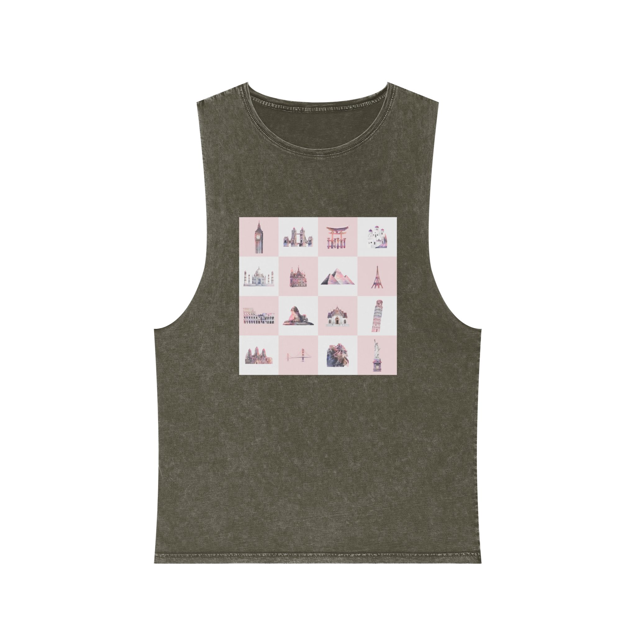 Historical Design A1684C Unisex Stonewash Tank Top - Image 5