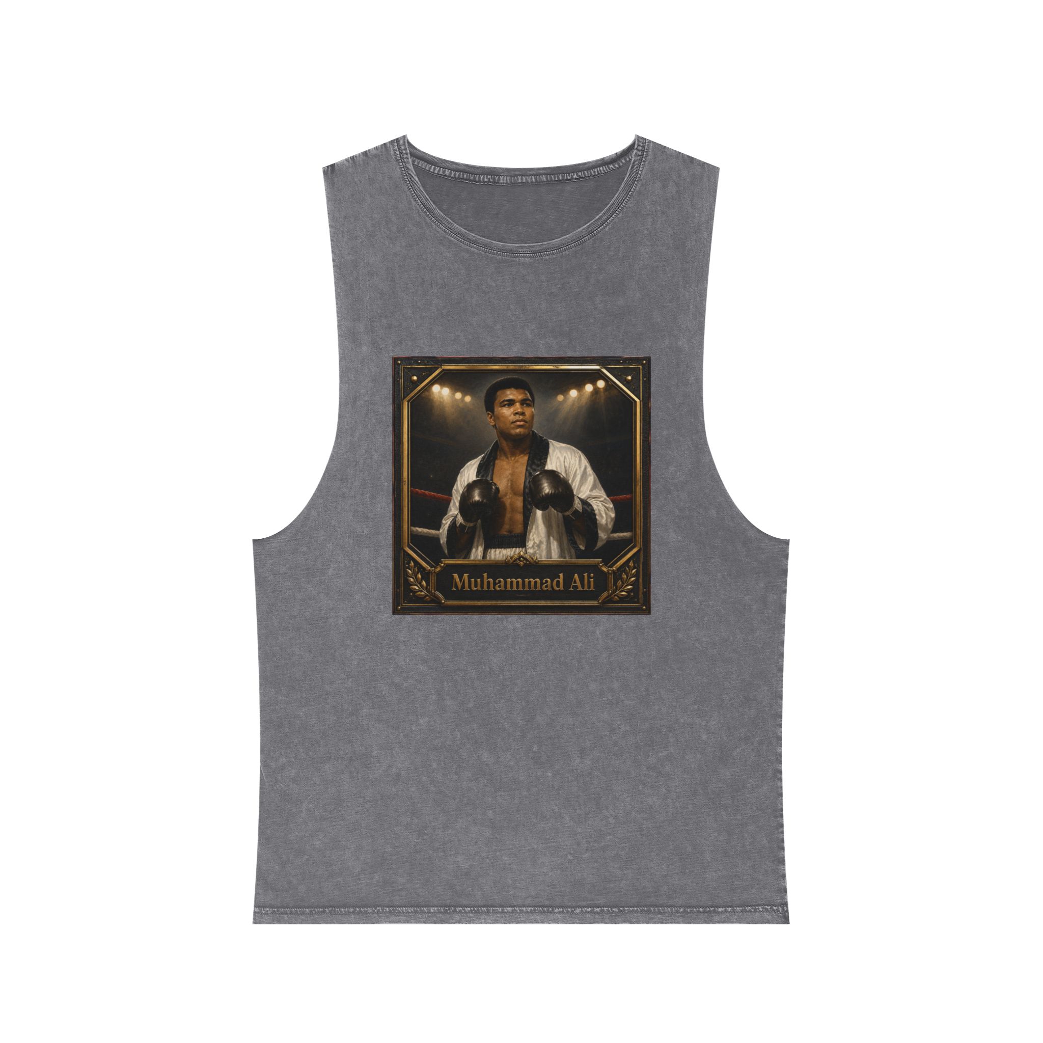 Muhammad Ali Unisex Stonewash Tank Top - Image 9
